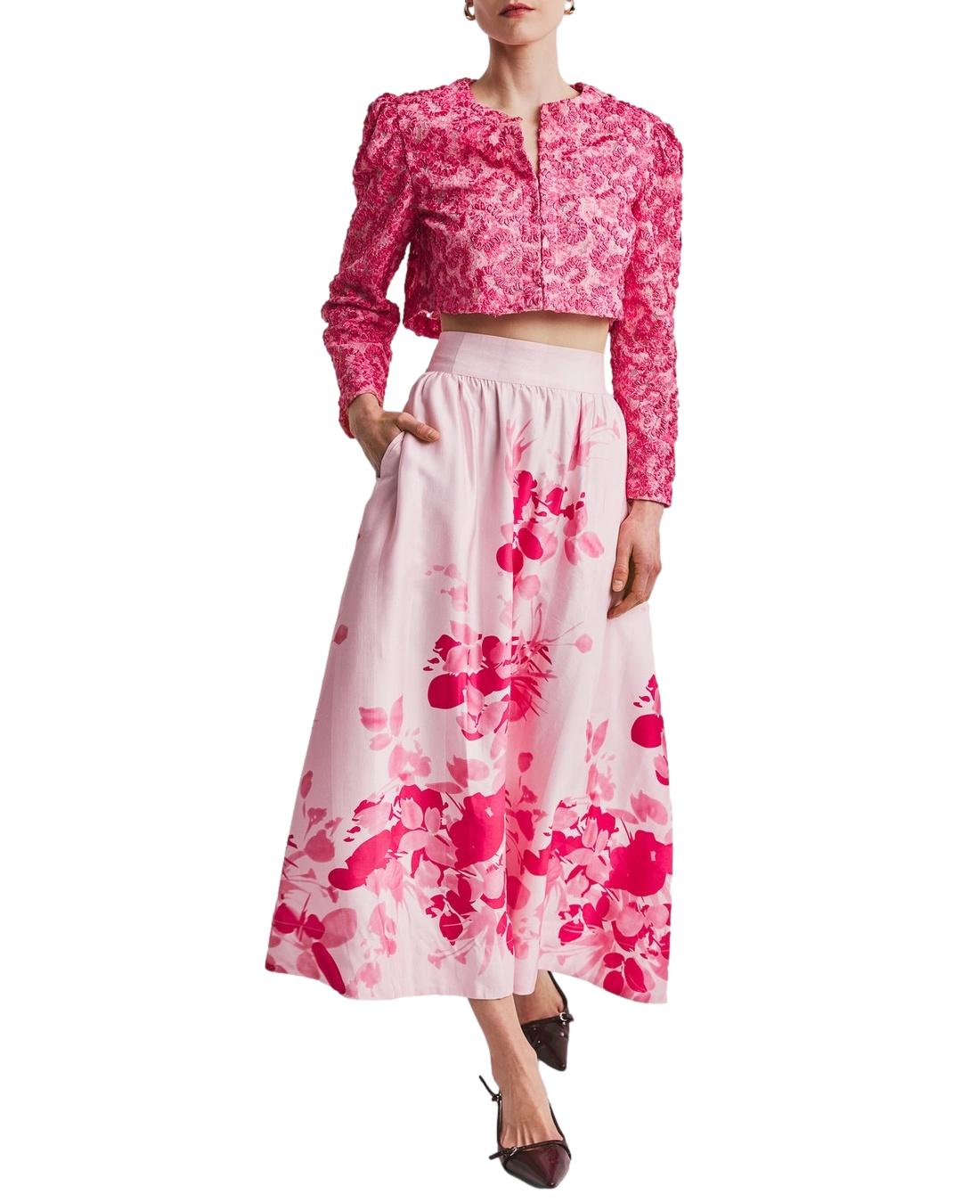 By TiMo Embroidered Jacket Jakke Rosa - chrismoa.no