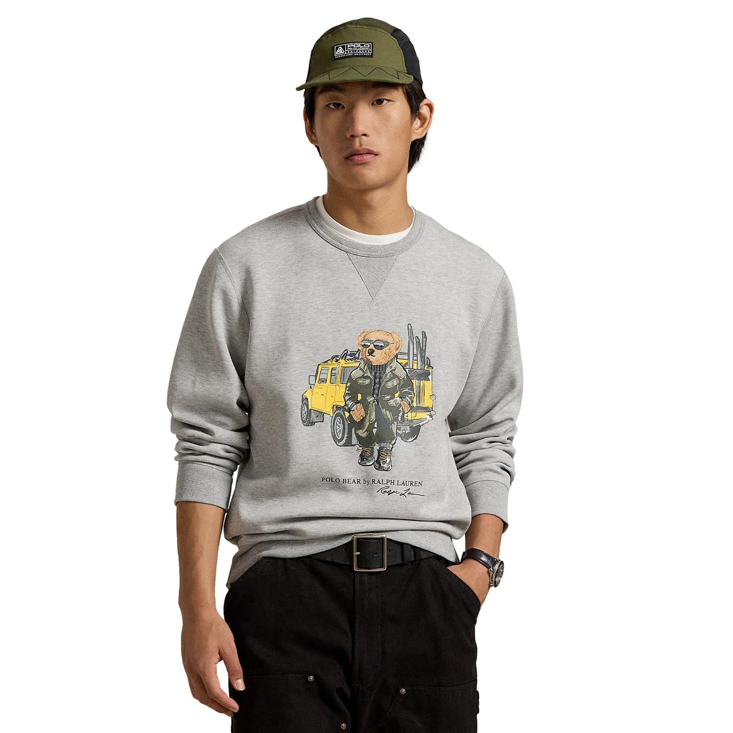 Polo Ralph Lauren POLO BEAR DOUBLE-KNIT SWEATSHIRT Genser Grå - chrismoa.no