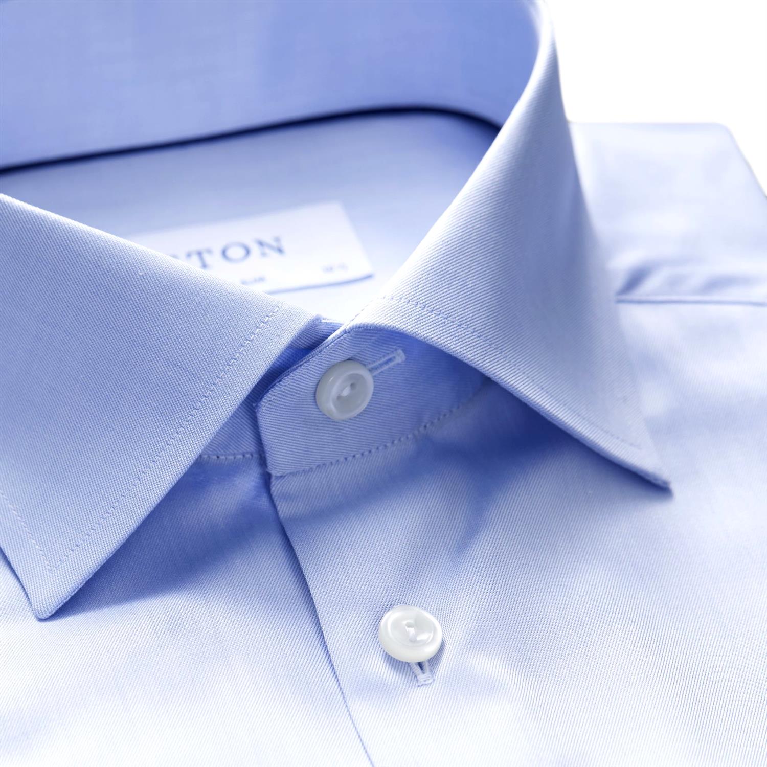 Eton Super Slim Skjorte Lyseblå - chrismoa.no