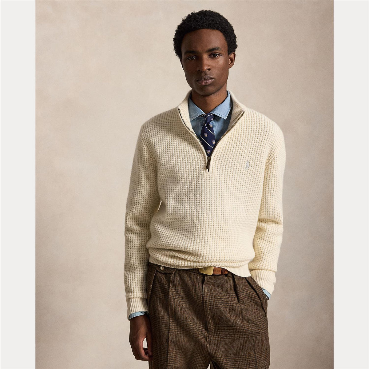 Polo Ralph Lauren Half zip Genser Cream