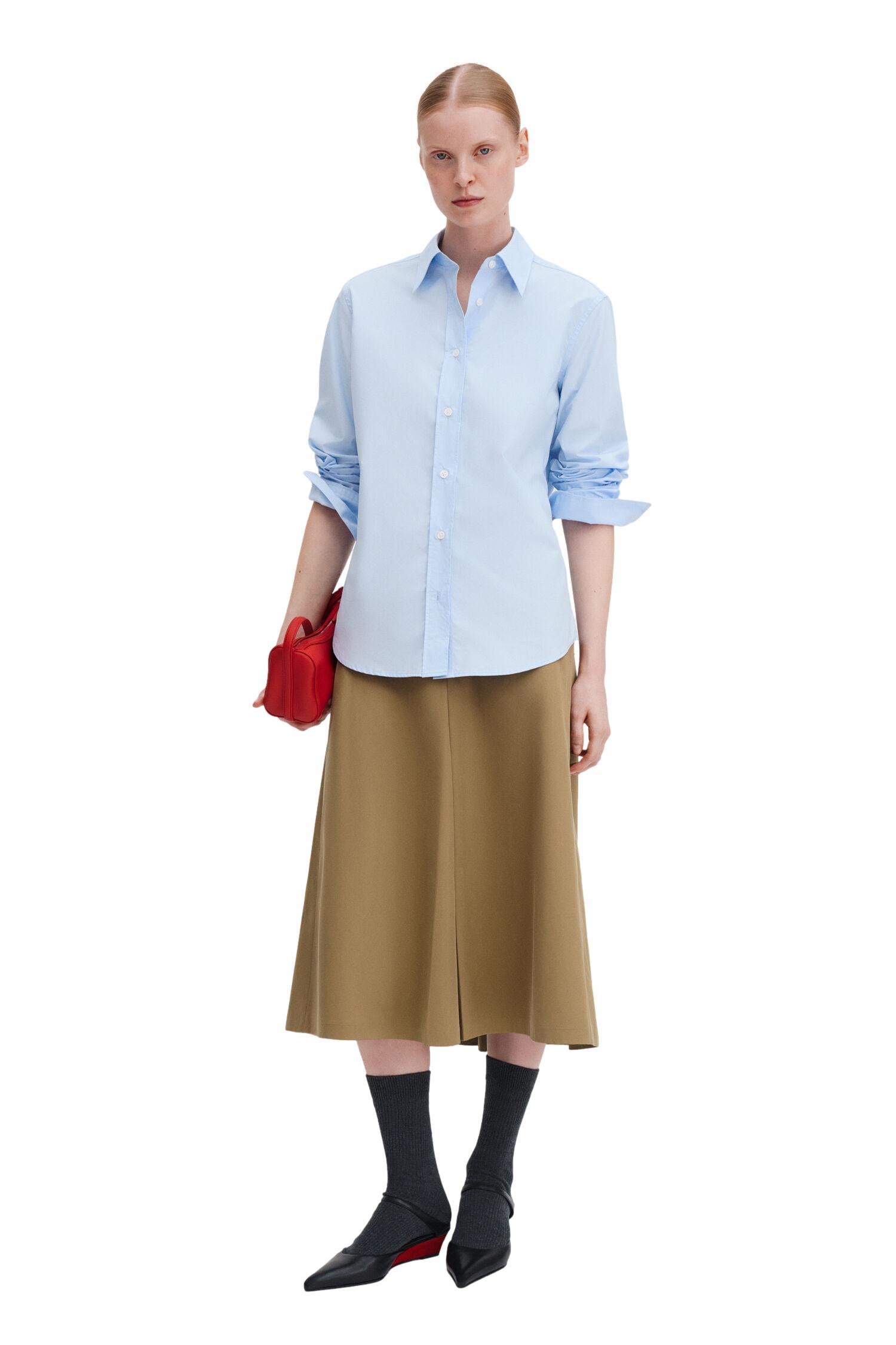 Filippa K Classic Poplin Shirt Skjorte Lyseblå - chrismoa.no