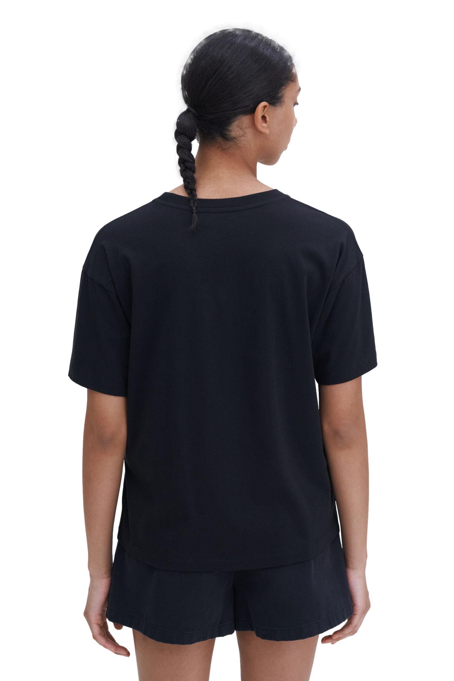 Filippa K Loose Fit Tee T-Shirt Sort - chrismoa.no