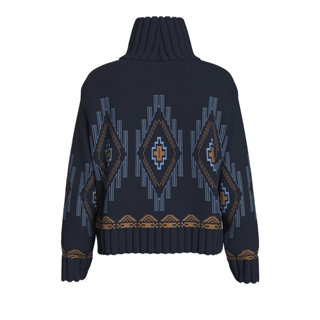 We Norwegians Kautokeino Sweater Women Genser Marine - chrismoa.no