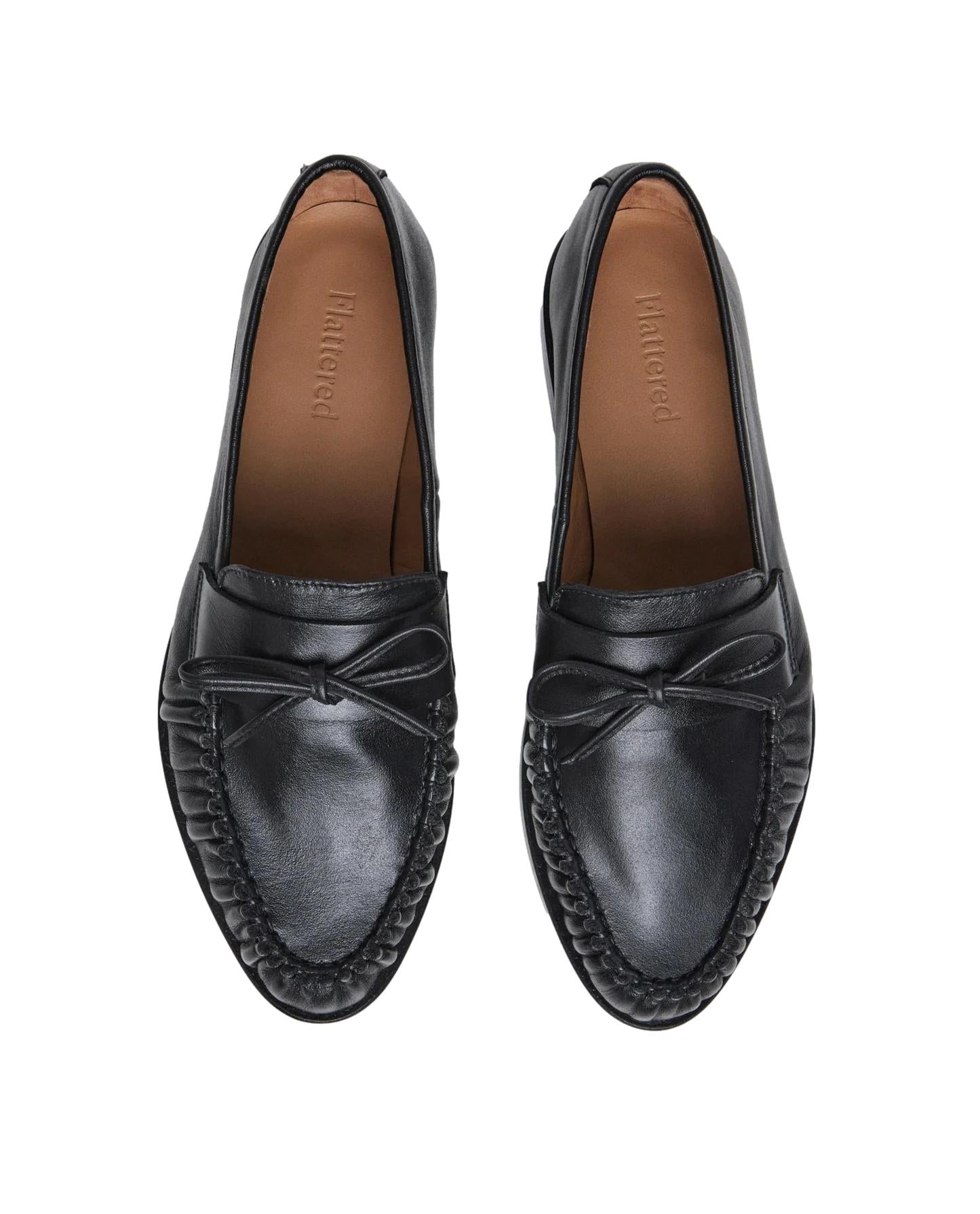 Flattered Dylan Leather Black Sko Sort