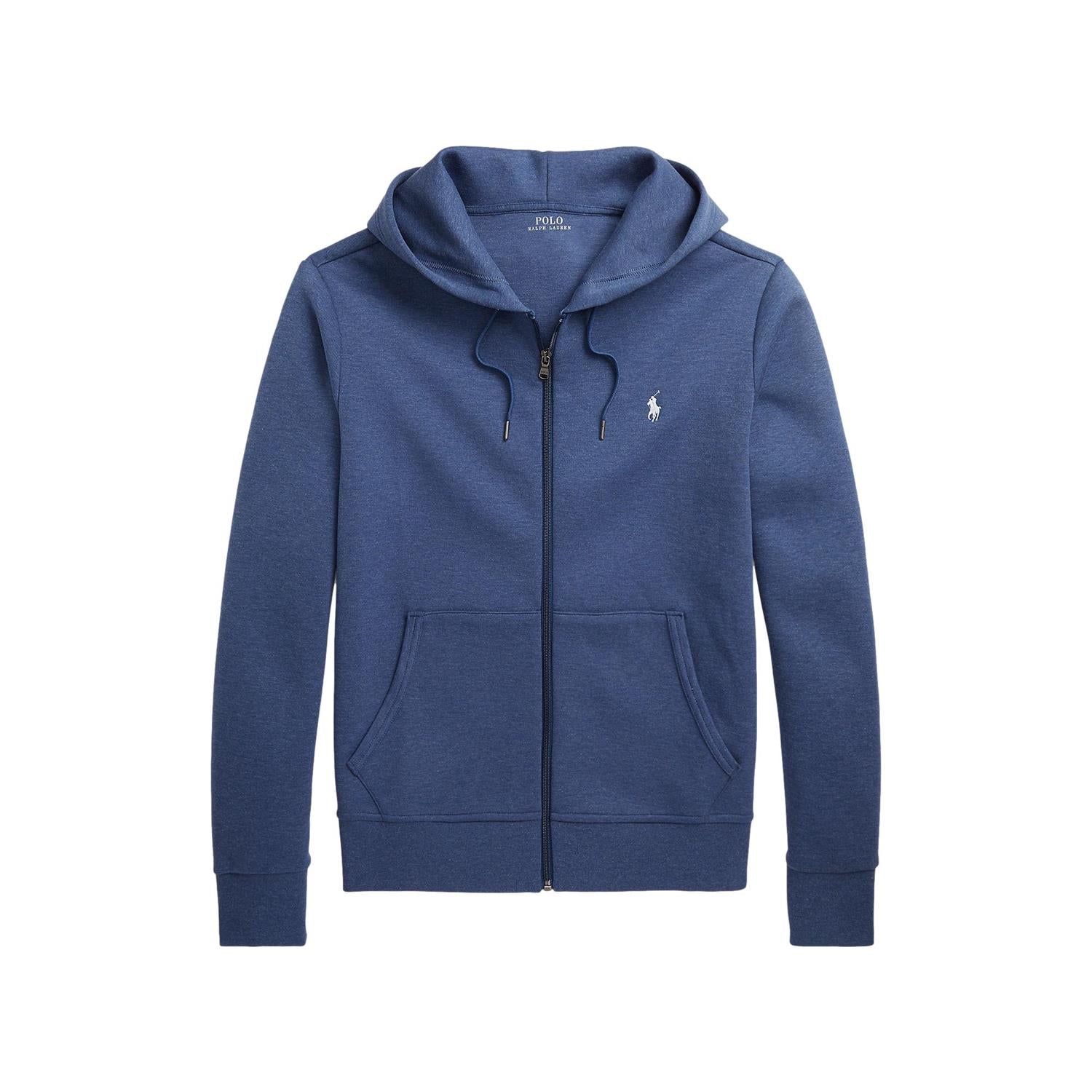 Polo Ralph Lauren DOUBLE-KNIT FULL-ZIP HOODIE Genser Blå - chrismoa.no