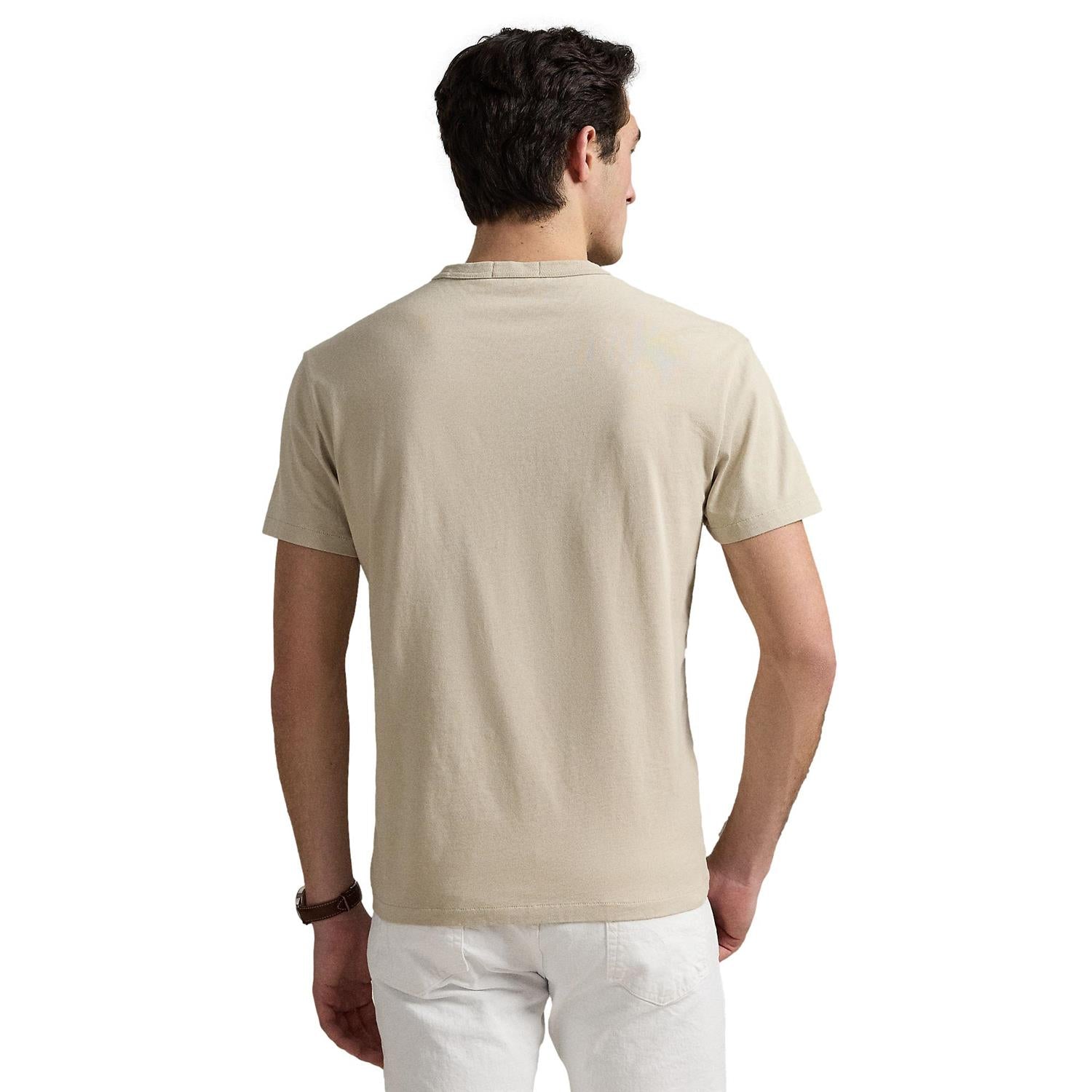 Polo Ralph Lauren CLASSIC FIT JERSEY CREWNECK T-SHIRT T-Shirt Beige - chrismoa.no