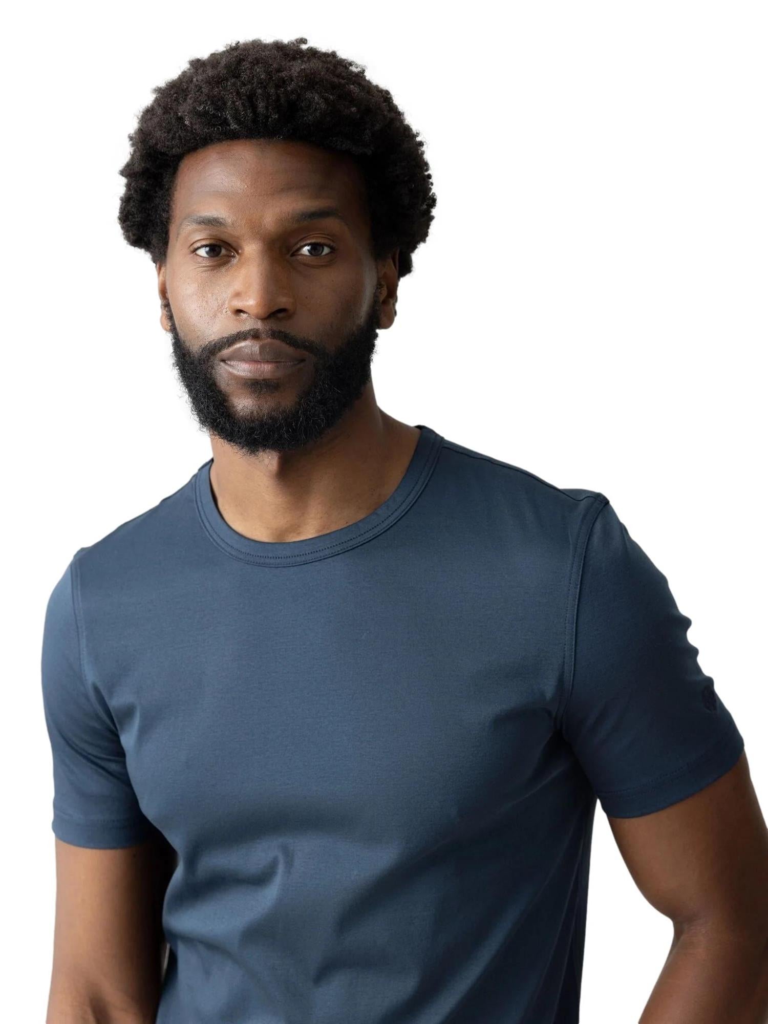 MOS MOSH MMGPerry O-SS Tee T-Shirt Marine - chrismoa.no