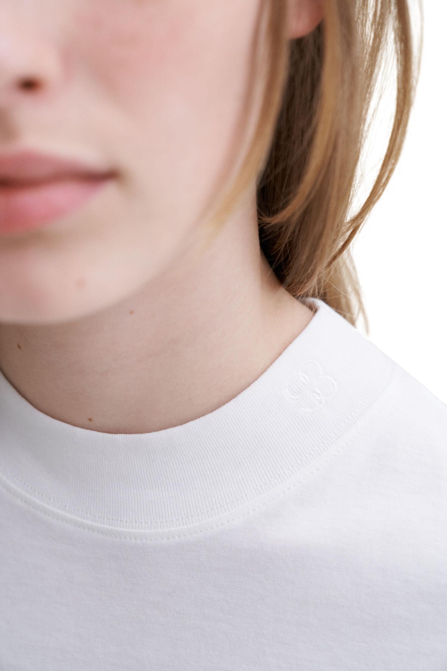 Filippa K Mock Neck Tee T-Shirt Hvit