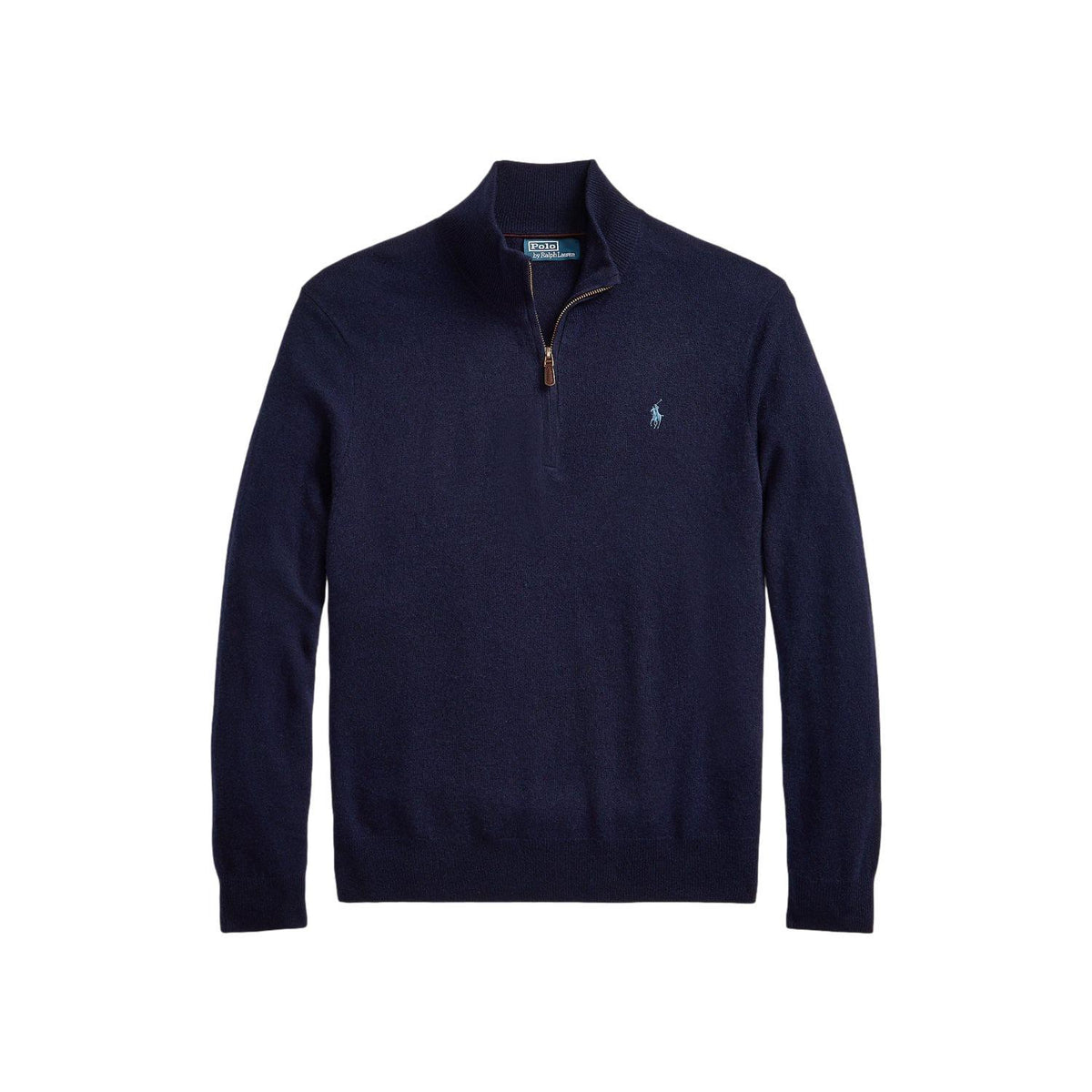 Polo Ralph Lauren Wool Quarter-Zip Sweater Genser Mørkeblå