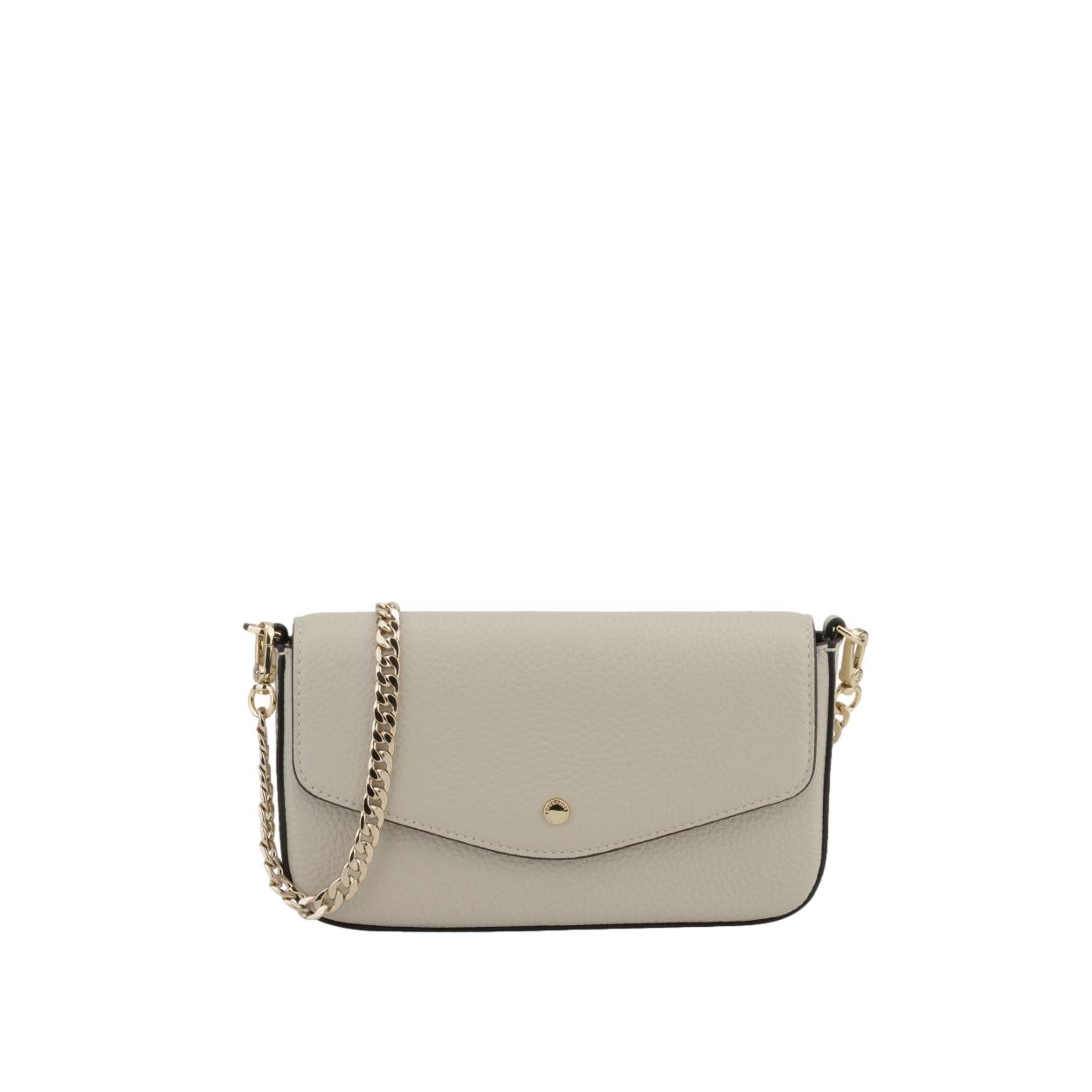 Lys beige Pourchet Paris Club veske med elegante håndtak og romslig design, perfekt for daglig bruk og stil.