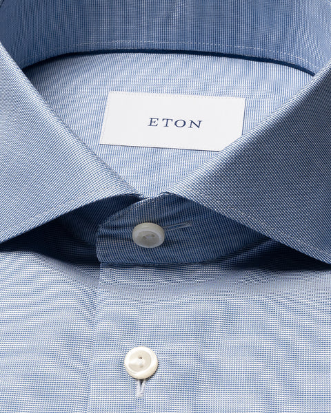 Eton Solid Signature Oxford Shirt Skjorte Lyseblå - chrismoa.no