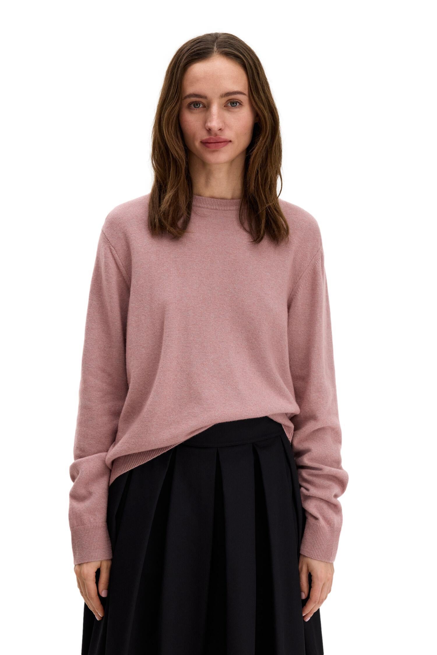 Filippa K Soft Wool Crewneck Sweater Genser Rosa