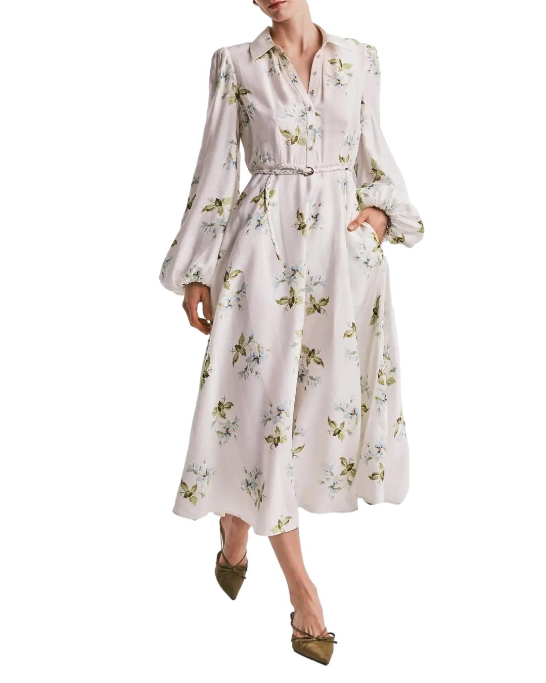 By TiMo Viscose Shirt Dress Kjole Hvit - chrismoa.no