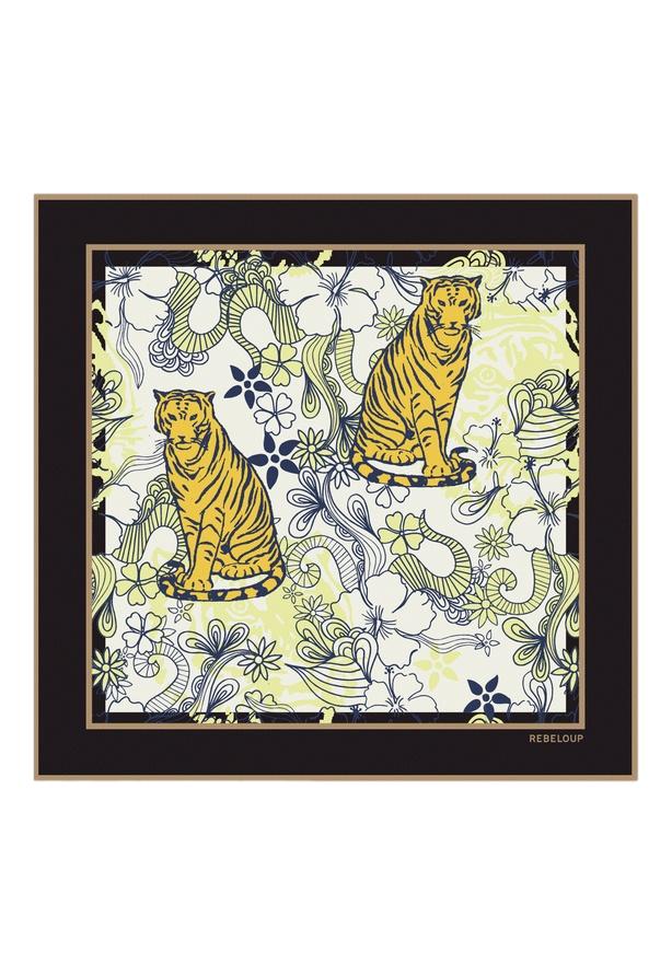 REBELOUP Adele - Silk Scarf Tilbehør Brun