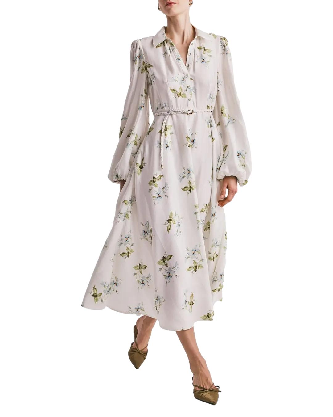 By TiMo Viscose Shirt Dress Kjole Hvit - chrismoa.no