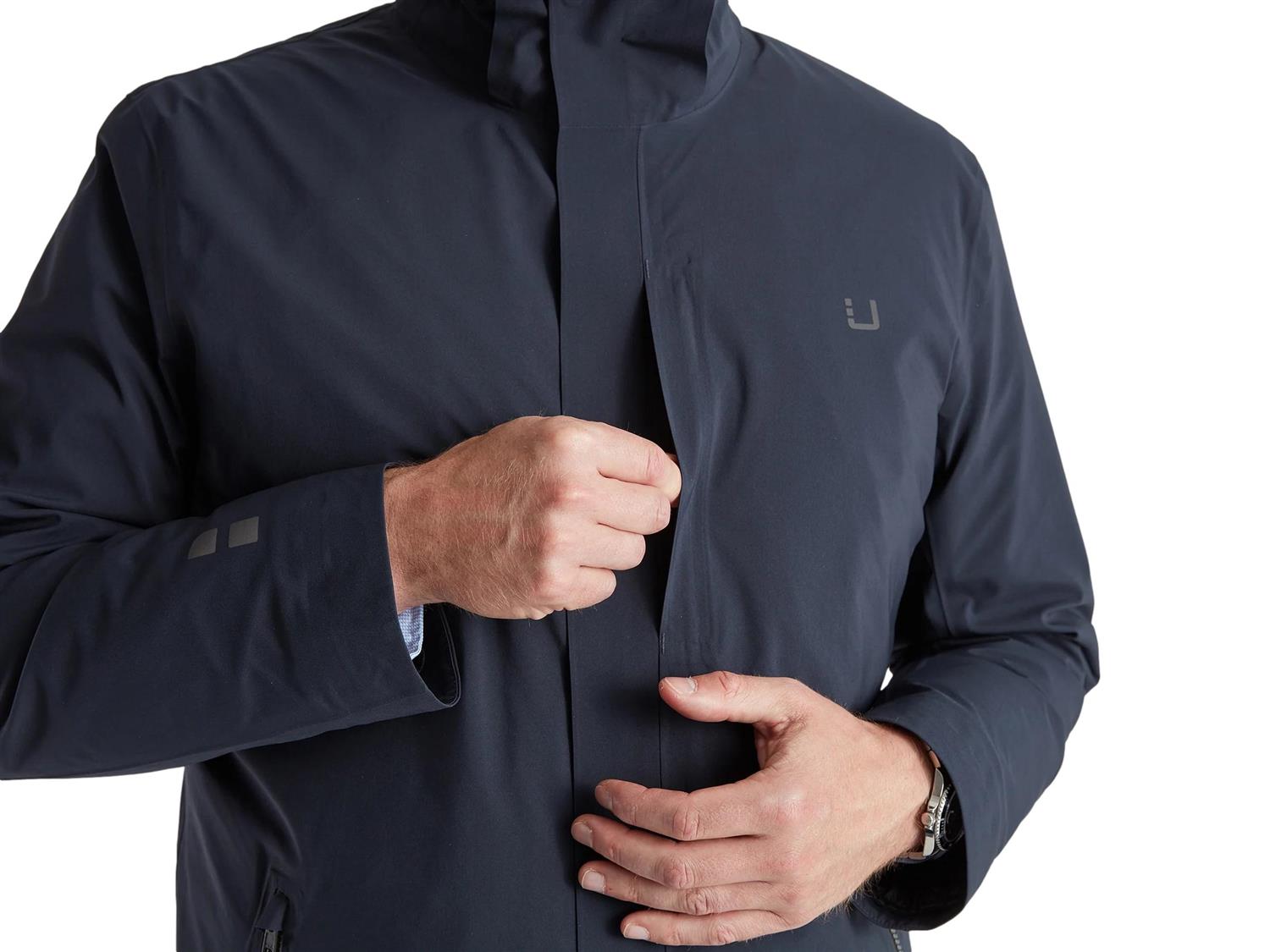 UBR Black Storm Jakke Mørk Blå Melert - chrismoa.no