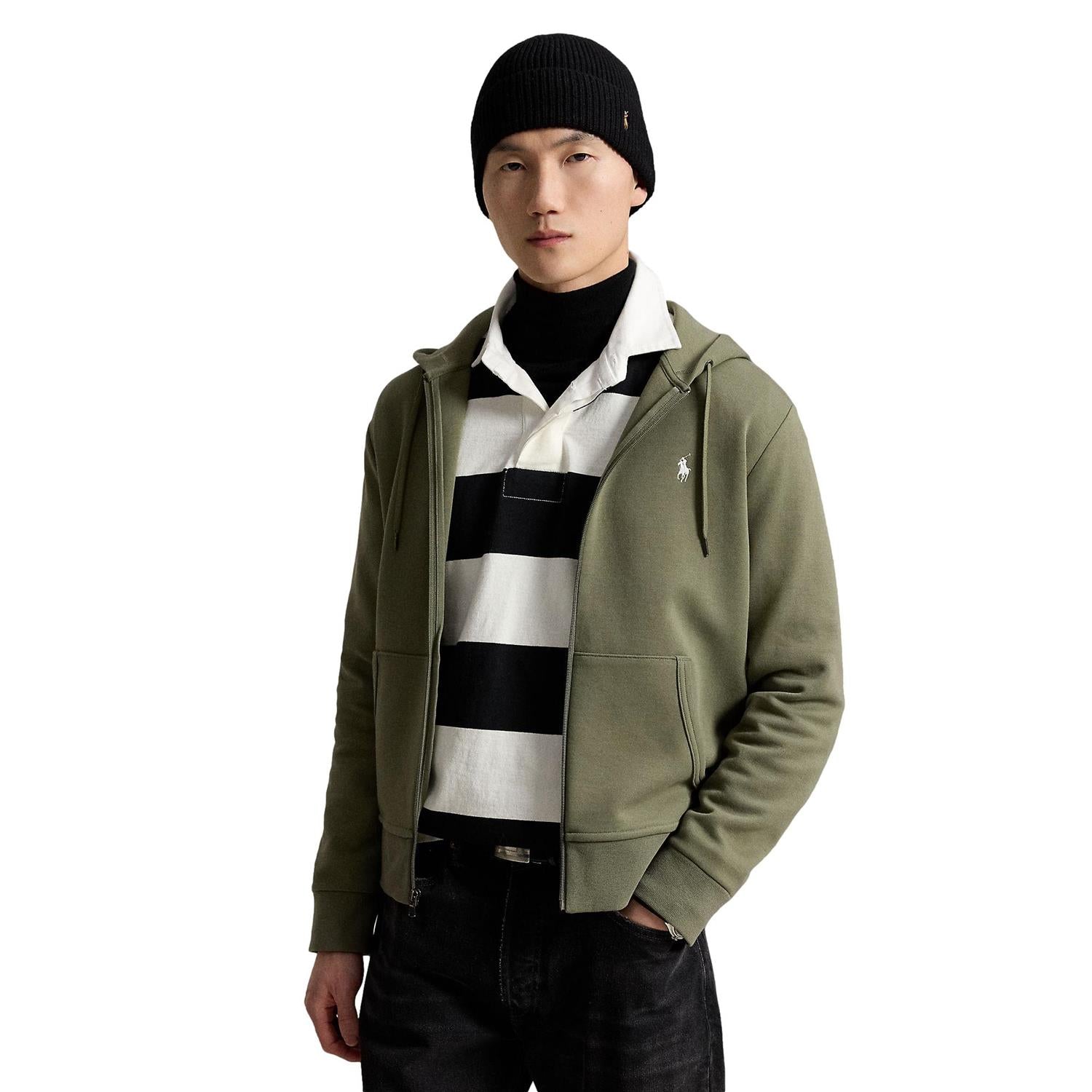 Polo Ralph Lauren Double-Knit Full-Zip Hoodie Genser Grønn
