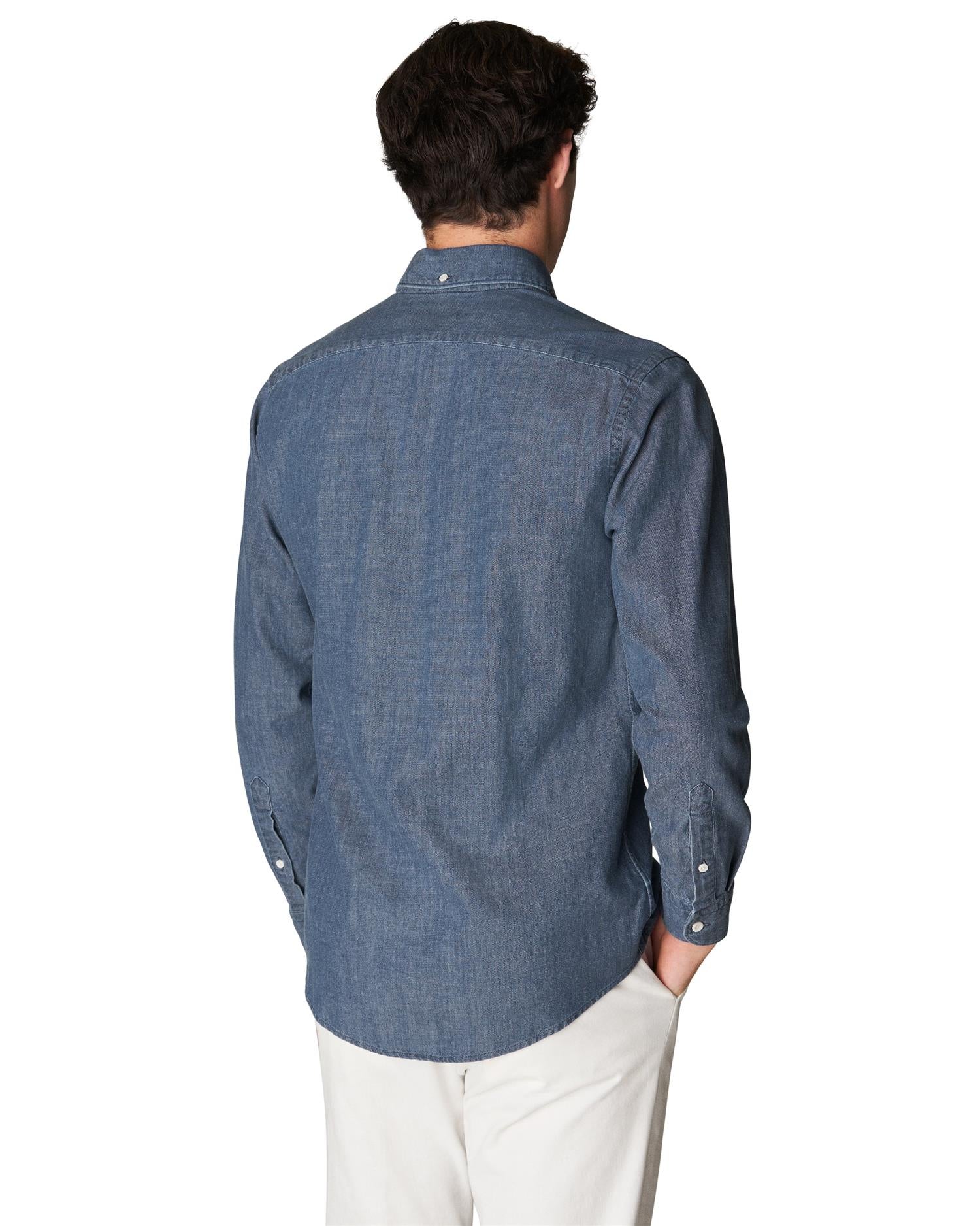 Eton Slim Indigo Denim Shirt Skjorte Indigo