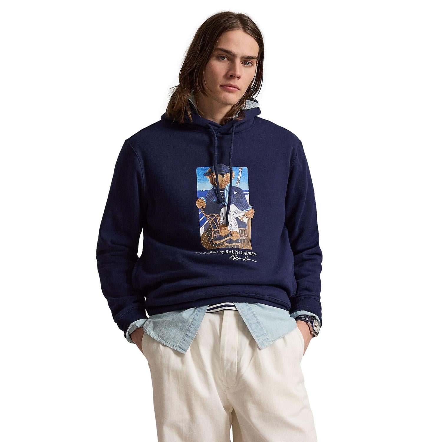 Polo Ralph Lauren Polo Bear fleece hoodie Genser Marine