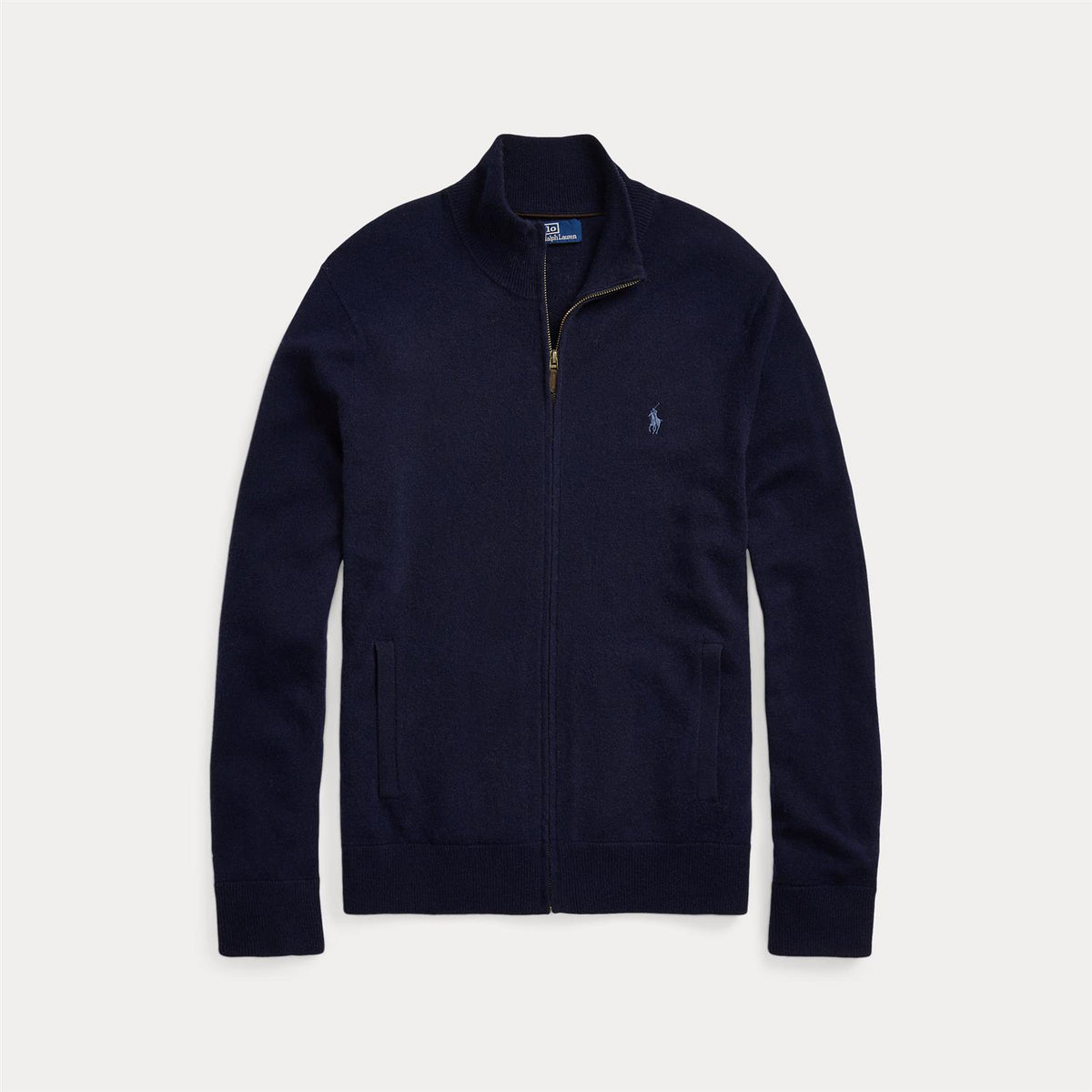 Polo Ralph Lauren Wool full zip Genser Blå