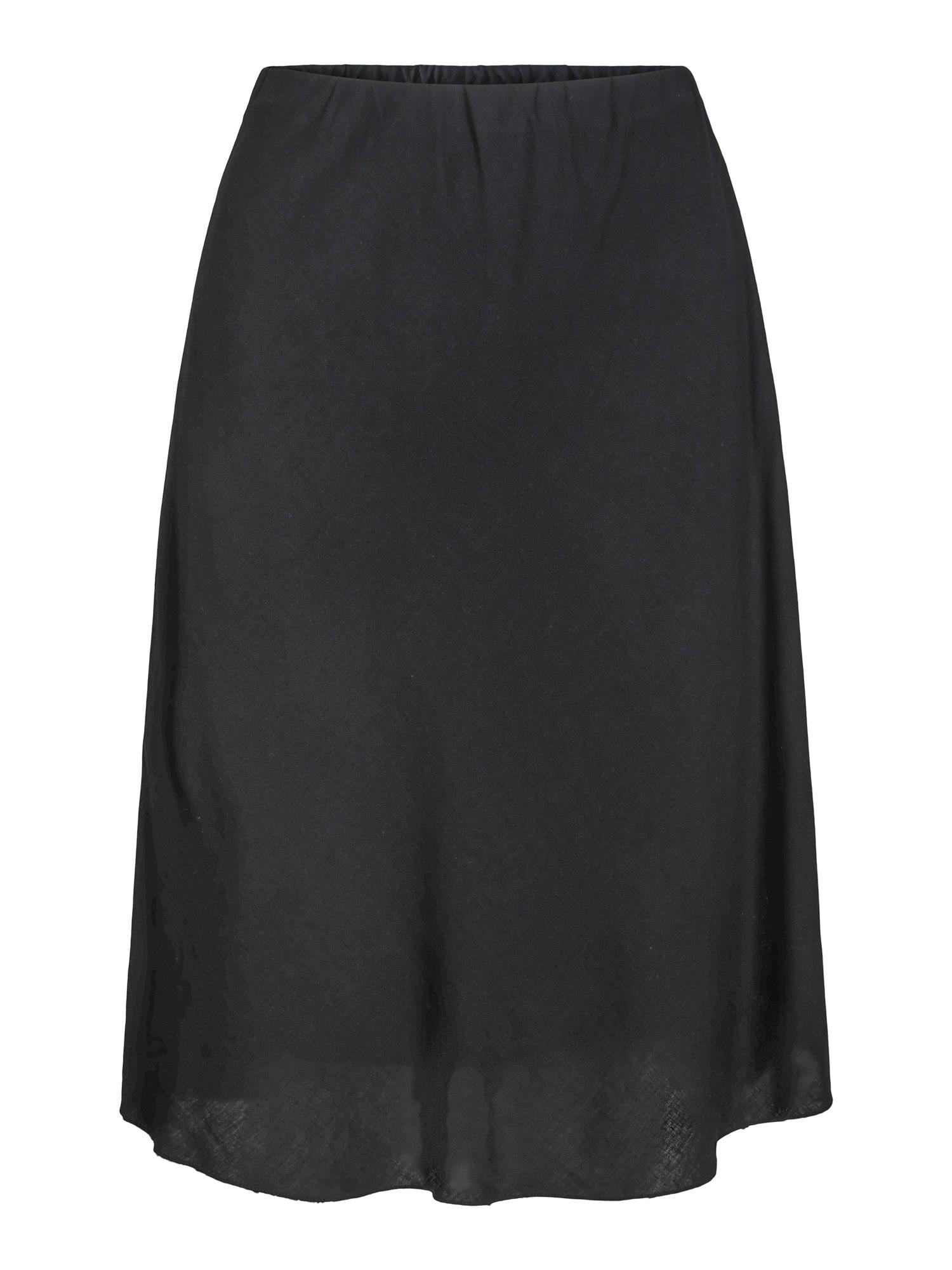 Haust Linen Skirt Skjørt Sort