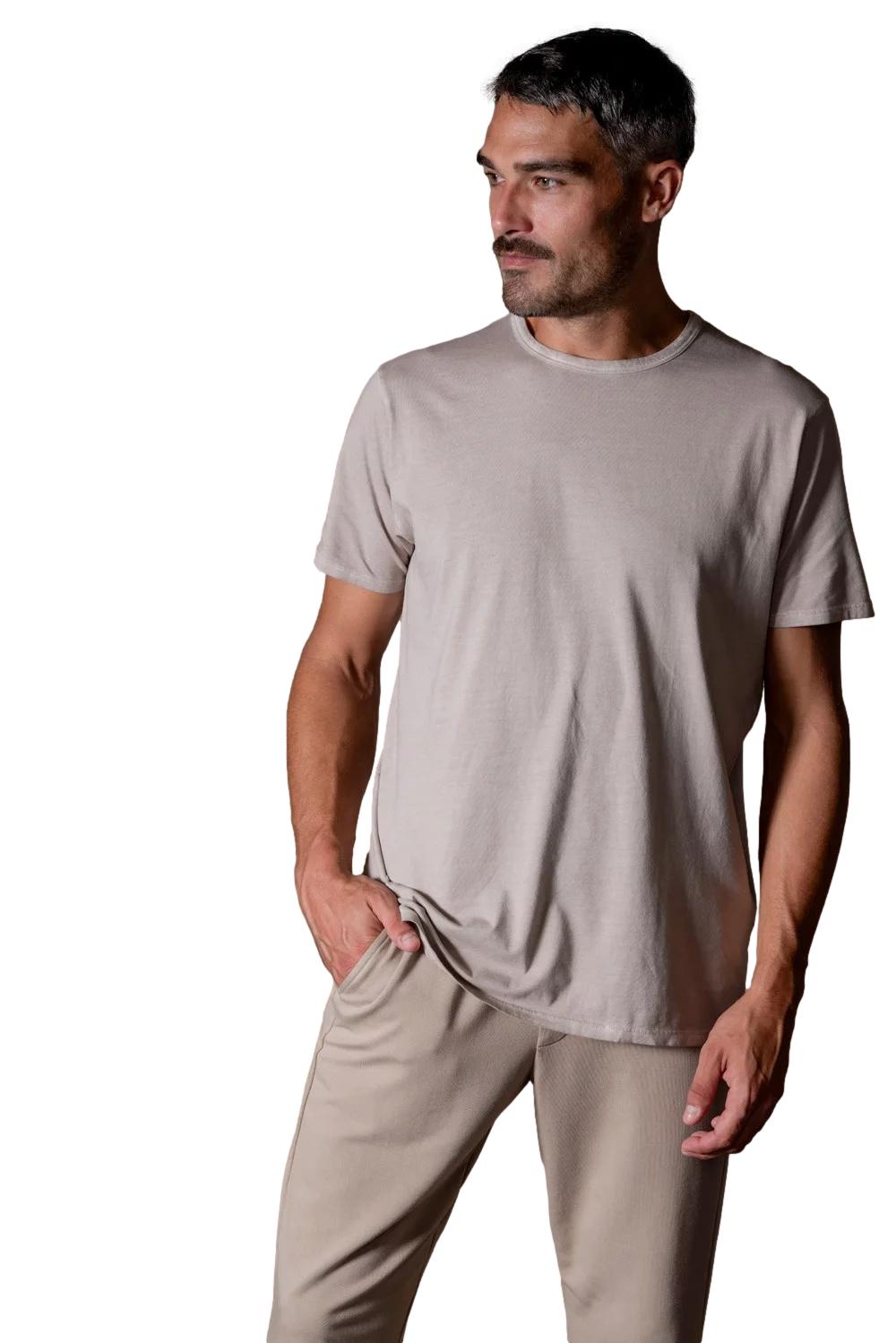 Anonym AdamW T-Shirt Beige - chrismoa.no