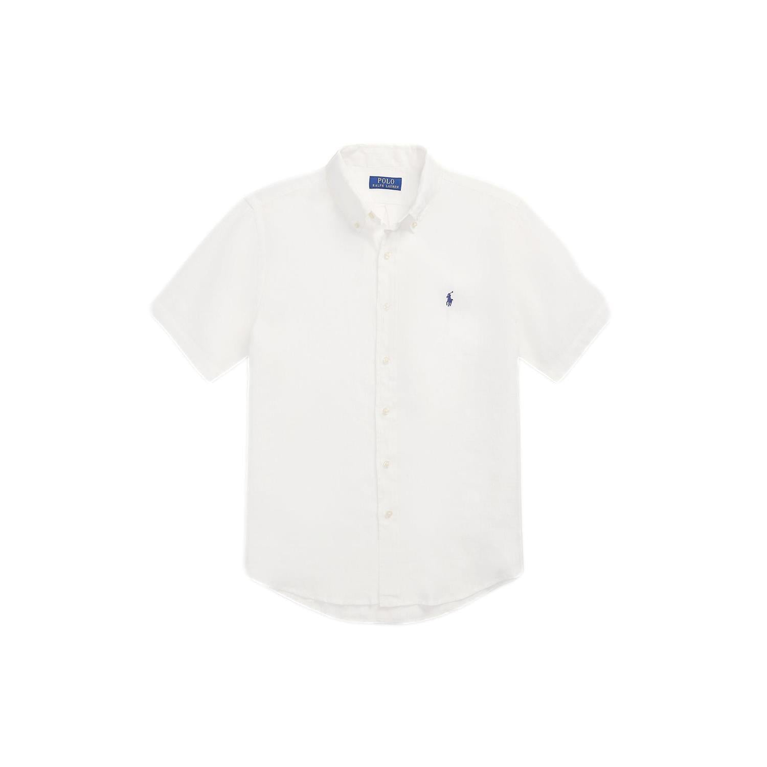 Polo Ralph Lauren CUSTOM FIT LINEN SHIRT Skjorte Hvit
