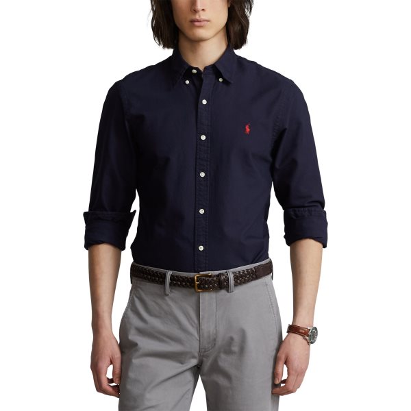 Polo Ralph Lauren Slim Fit Skjorte Mørkeblå - chrismoa.no