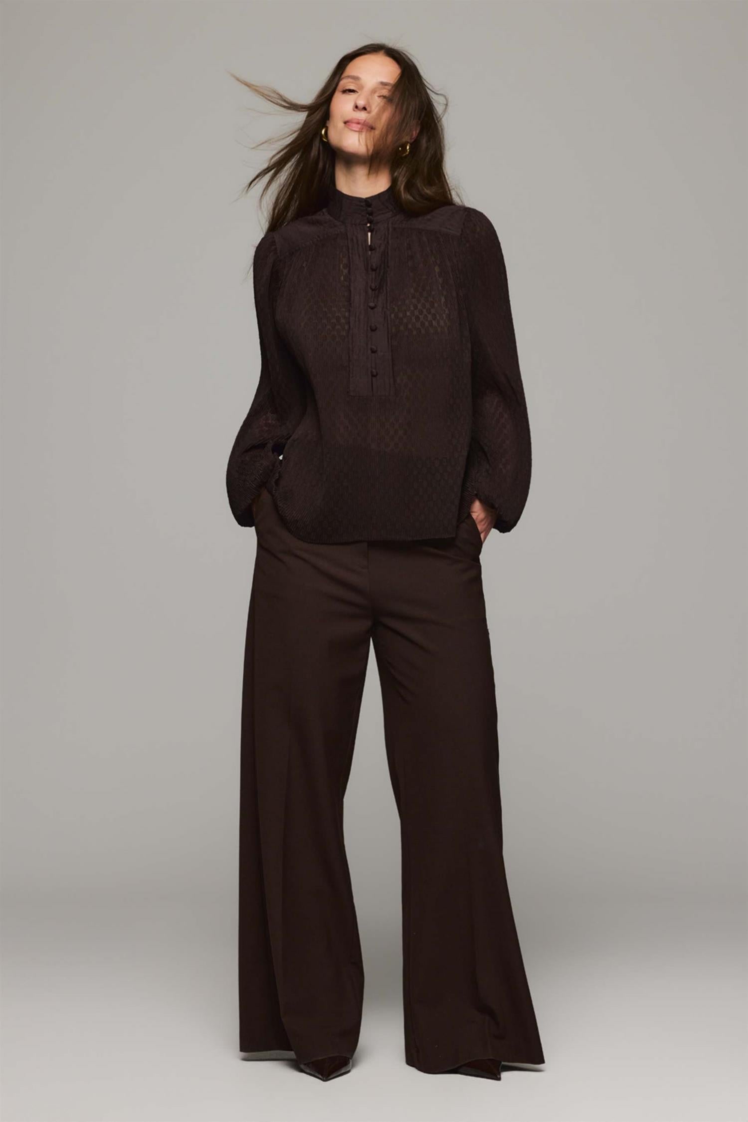Hiil Barolo Blouse Skjorte Brun