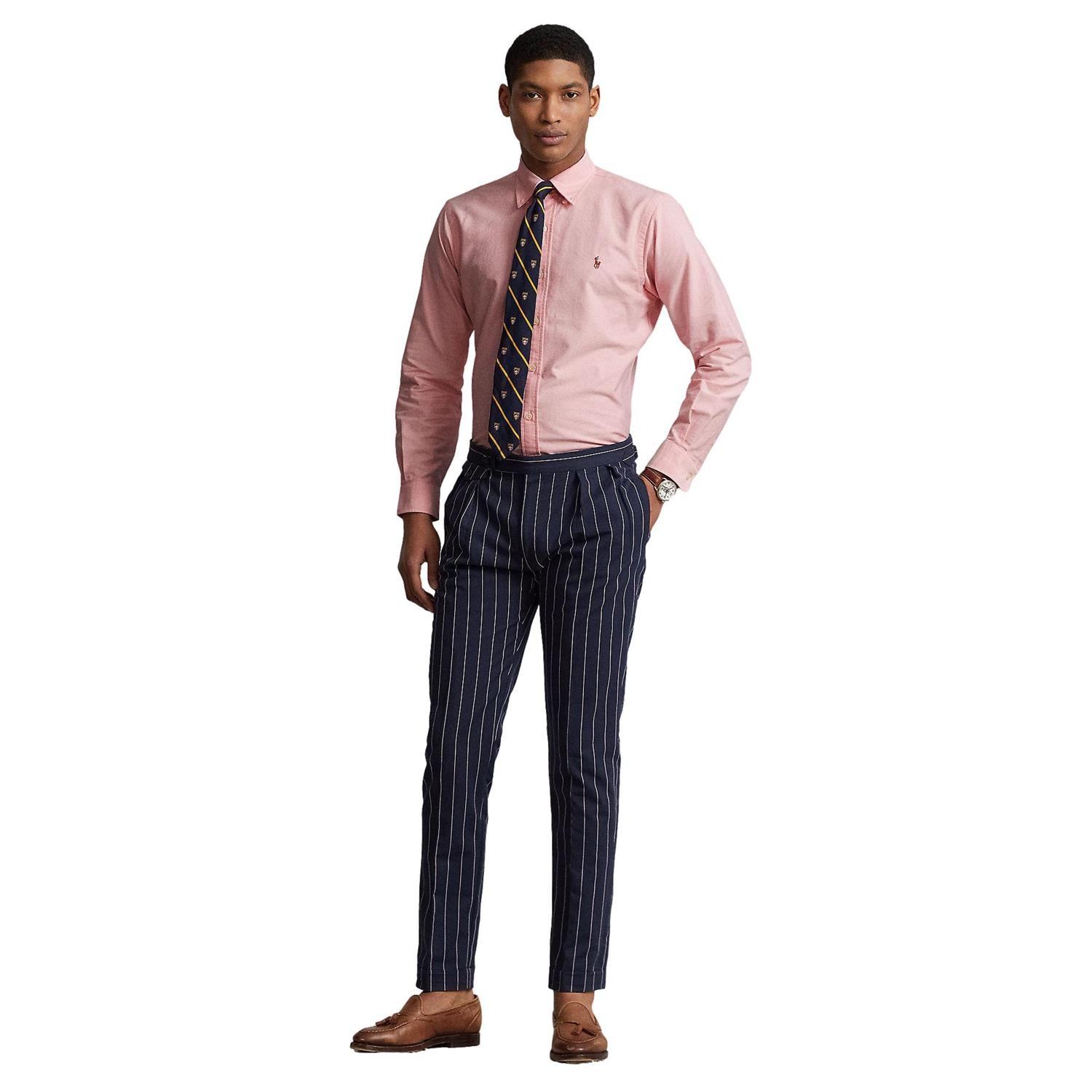 Polo Ralph Lauren Custom Fit Oxford Shirt Skjorte Rosa - chrismoa.no