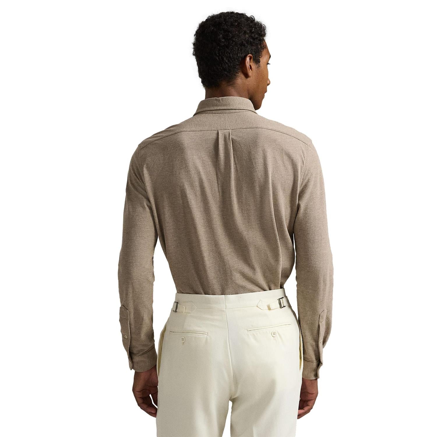 Polo Ralph Lauren Featherweight Mesh Shirt Skjorte Brun - chrismoa.no