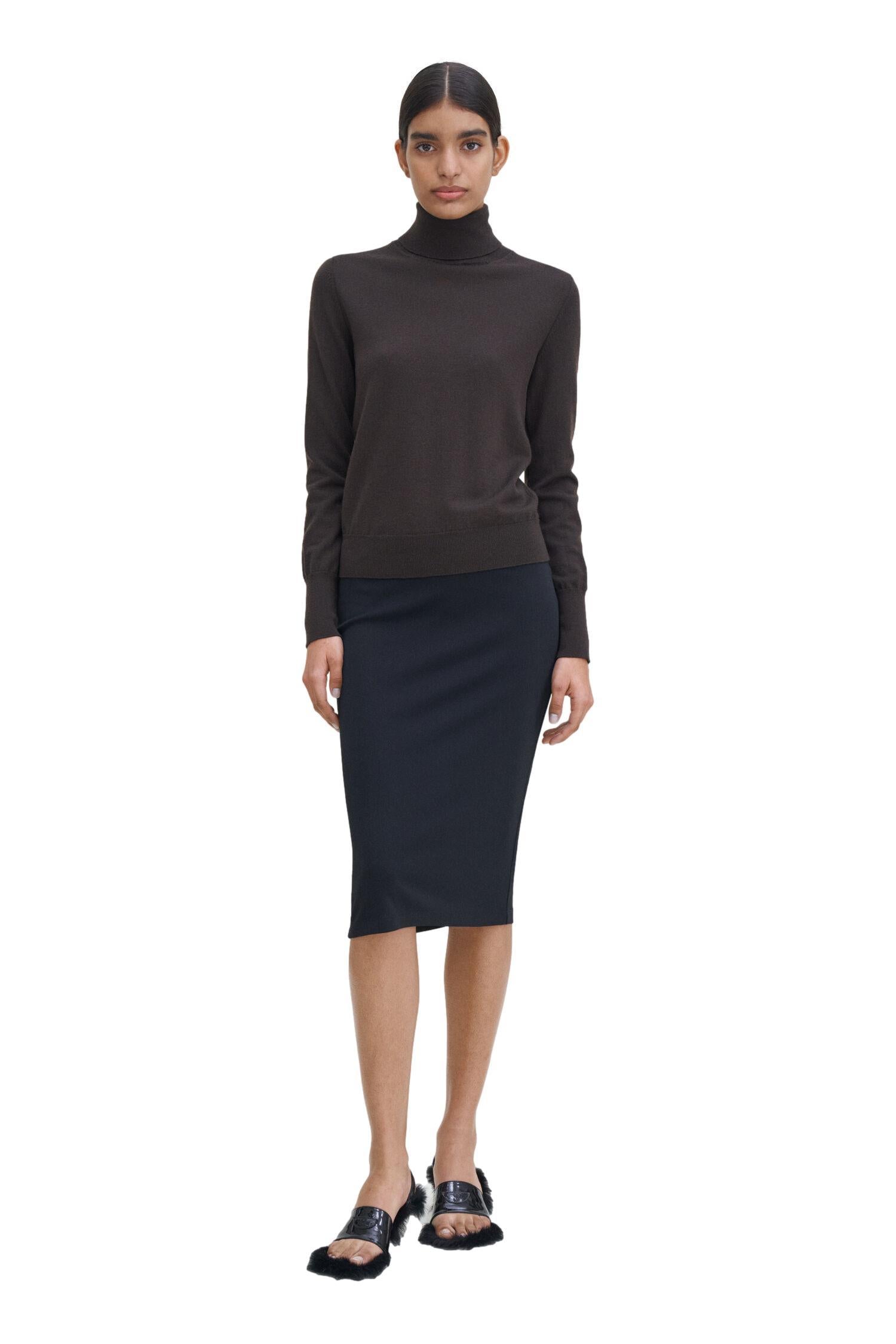 Filippa K Jersey Skirt Skjørt Sort - chrismoa.no