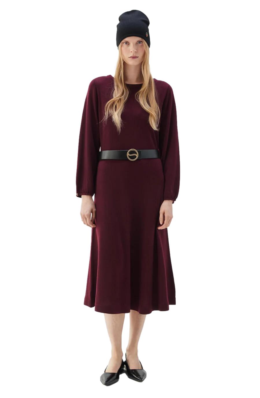 Busnel Eden Dress Kjole Bordeaux - chrismoa.no