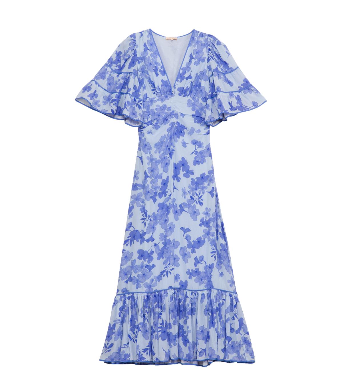 By TiMo Chiffon Gown Kjole Blå - chrismoa.no