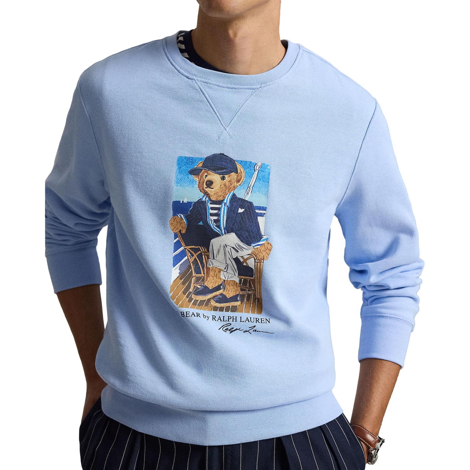 Polo Ralph Lauren Polo Bear Fleece Sweatshirt Genser Lyseblå