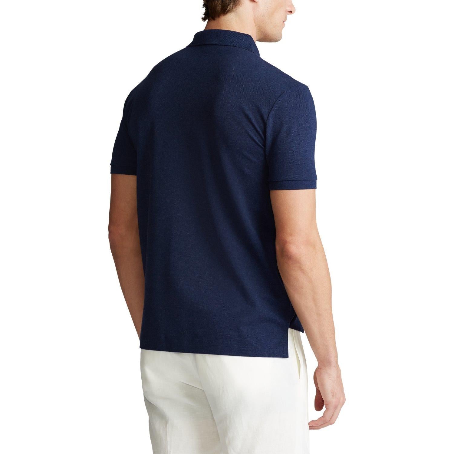 Polo Ralph Lauren Slim Fit Stretch Mesh Polo T-Shirt Mørkeblå - chrismoa.no