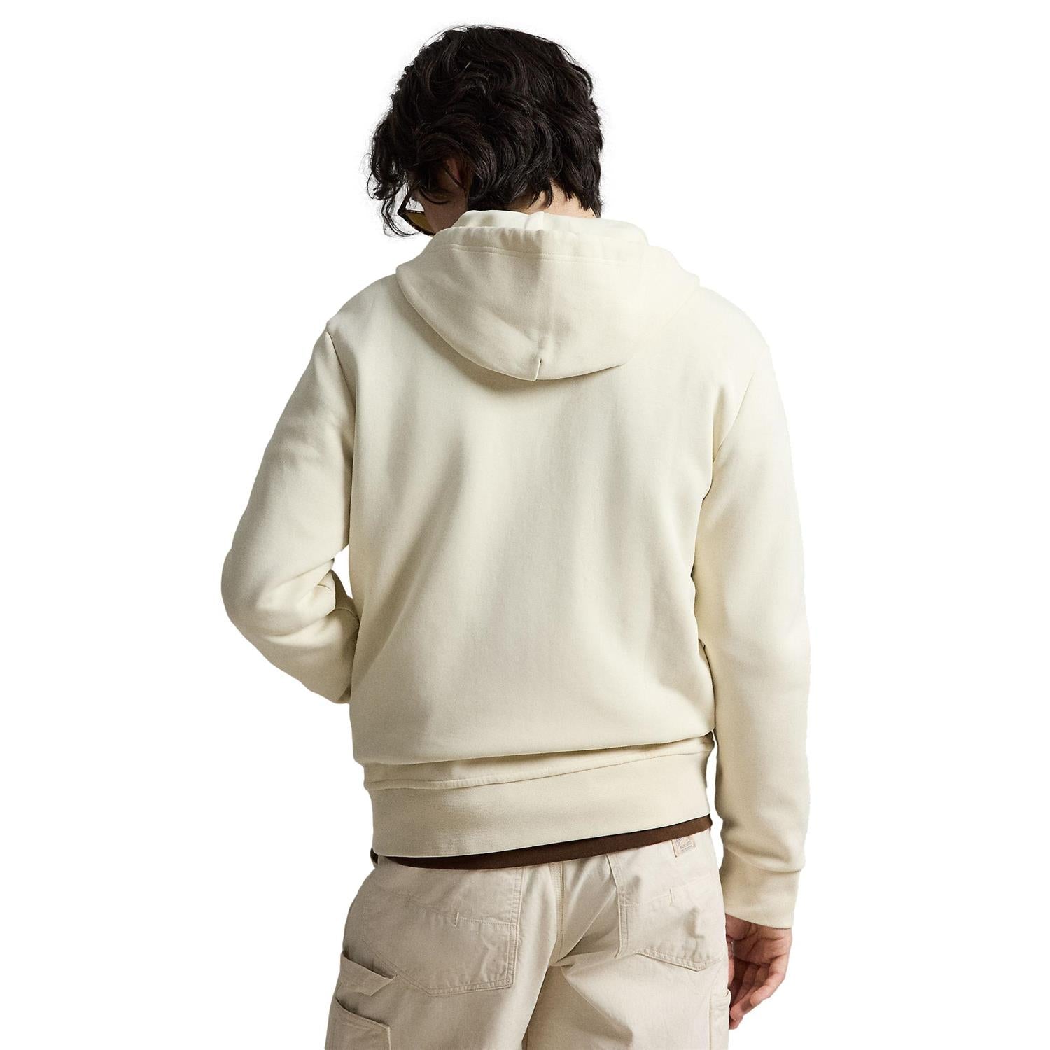 Polo Ralph Lauren Double-Knit Full-Zip Hoodie Genser Cream