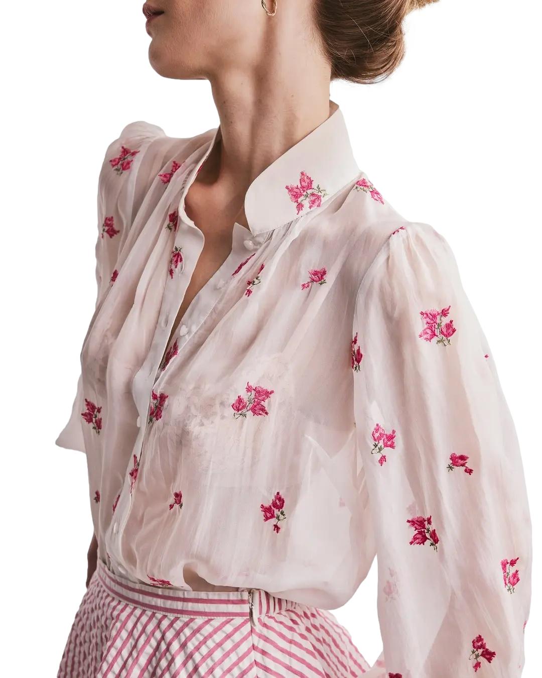 By TiMo Organza Blouse Bluse Rosa - chrismoa.no