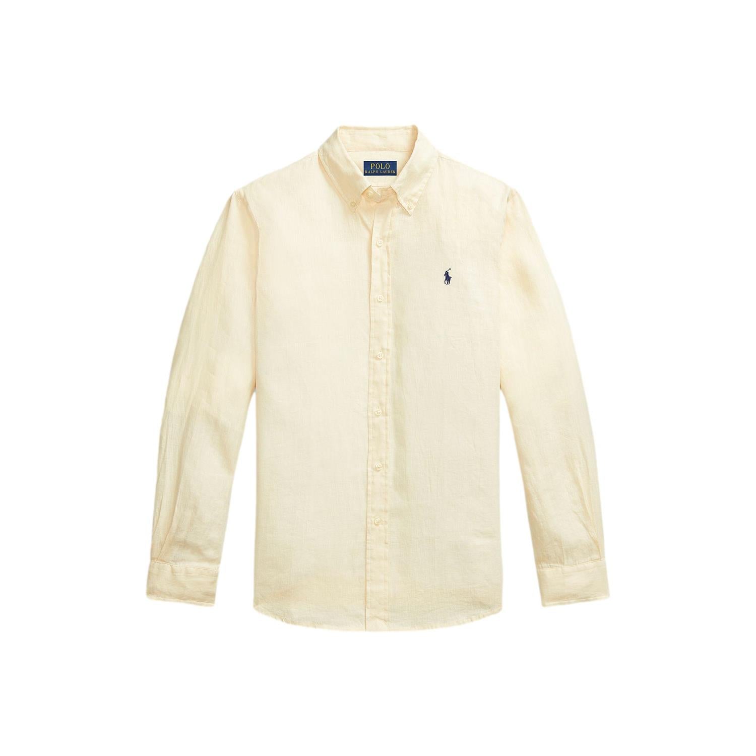 Polo Ralph Lauren CUSTOM FIT LINEN SHIRT Skjorte Beige - chrismoa.no
