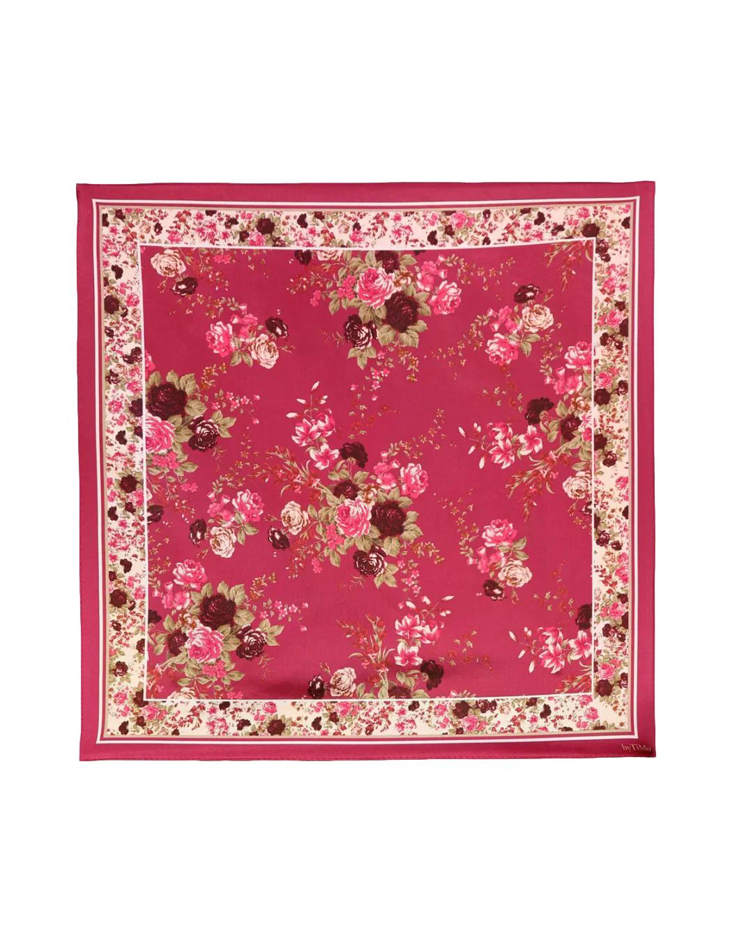 By TiMo Silk Scarf 60x60 Skjerf Mønster