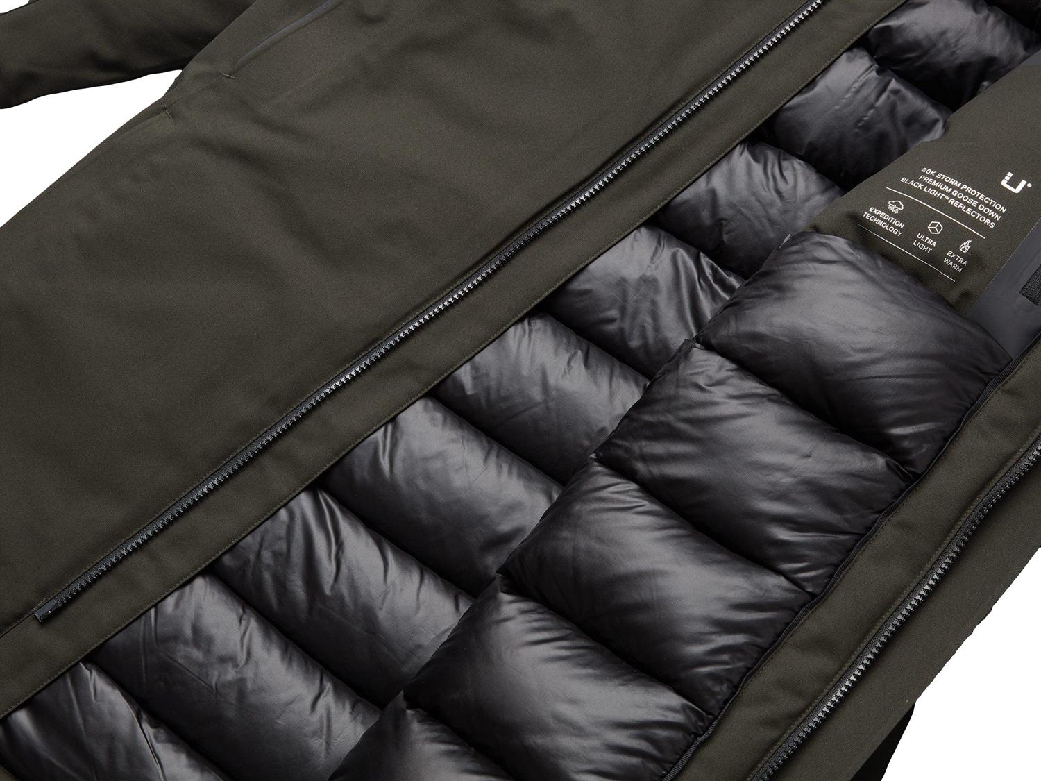 UBR Redox™ Down Parka Jakke Oliven - chrismoa.no