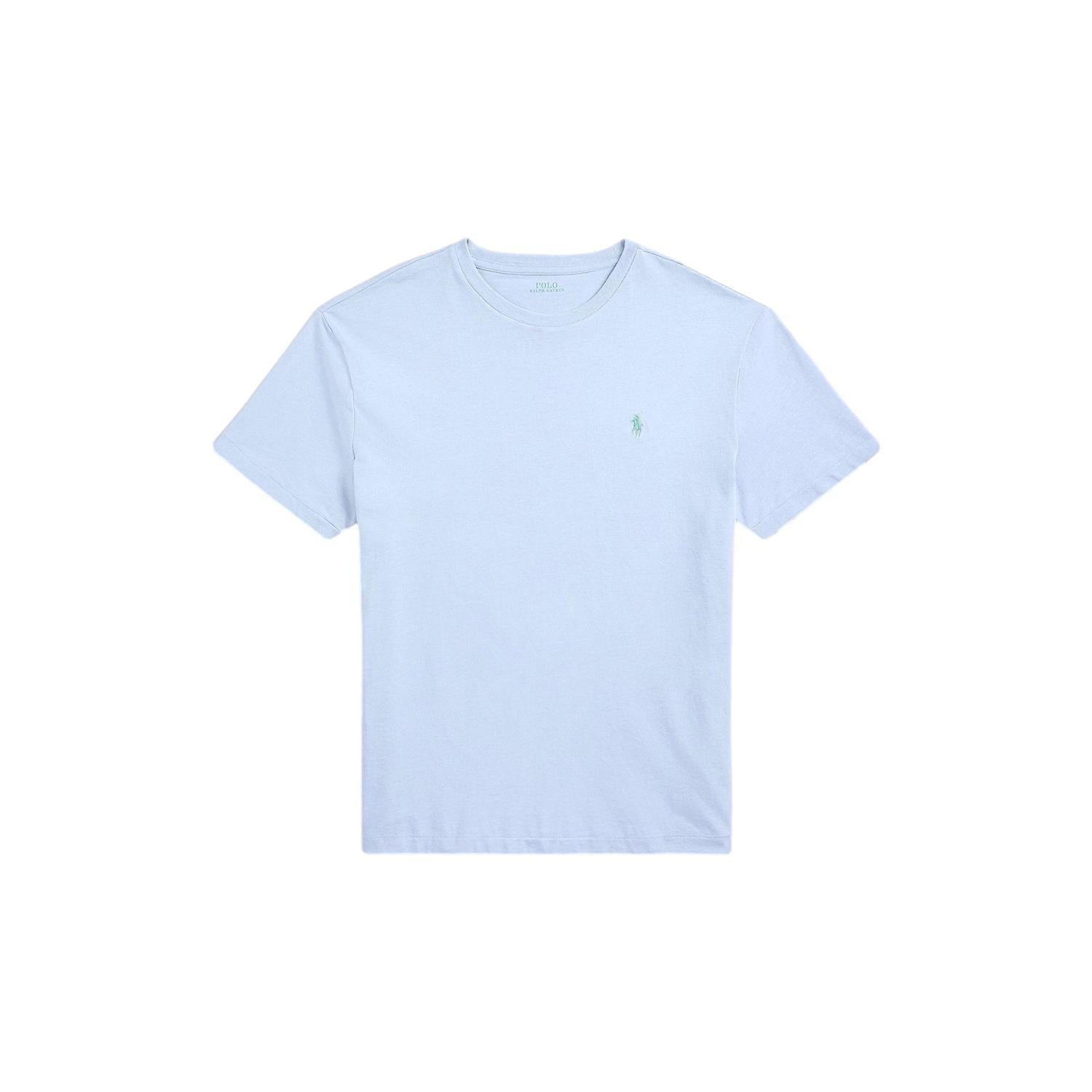Polo Ralph Lauren CUSTOM SLIM FIT JERSEY CREWNECK T-SHIRT T-Shirt Lyseblå - chrismoa.no