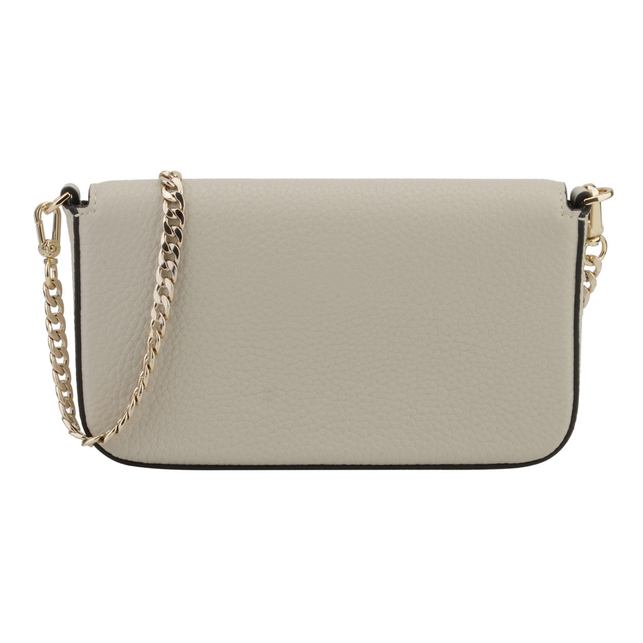 Lys beige Pourchet Paris Club-veske med myk skinntekstur og elegant design, synlig foran i bildet.