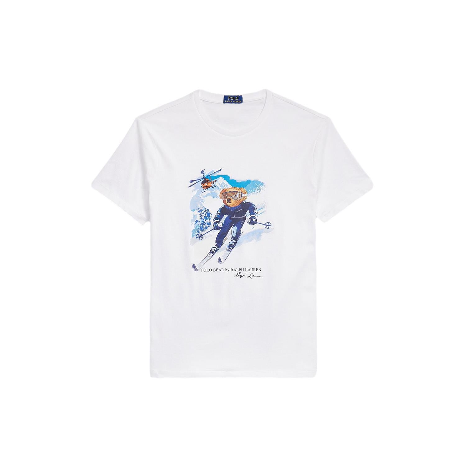 Polo Ralph Lauren Custom Slim Fit Polo Bear T-Shirt T-Shirt Hvit