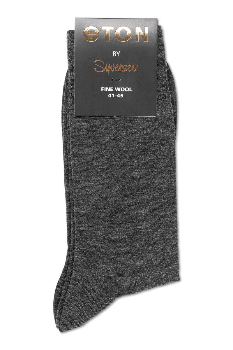 Note Gold Fine Wool Plain Strømper Grå - chrismoa.no