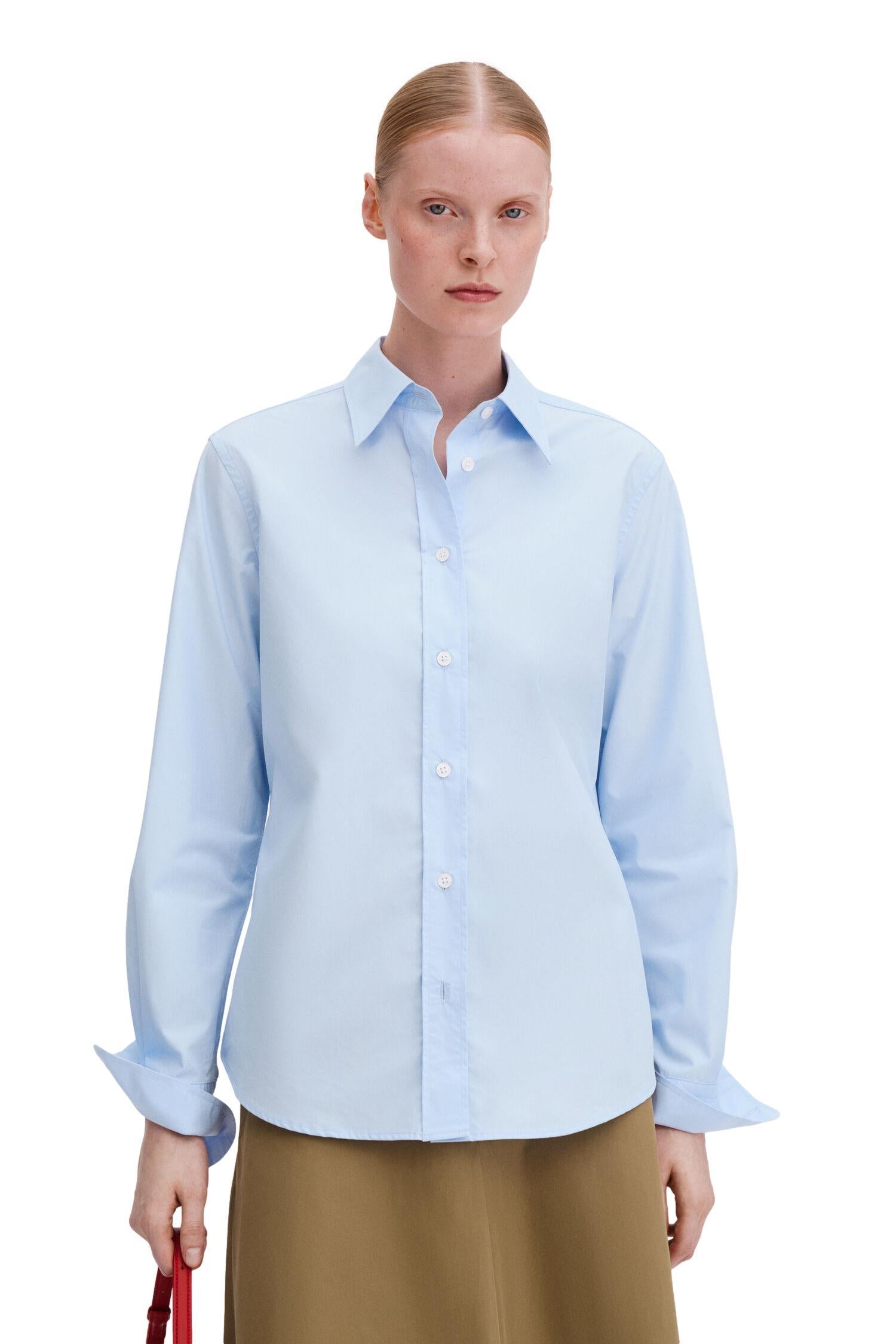 Filippa K Classic Poplin Shirt Skjorte Lyseblå - chrismoa.no