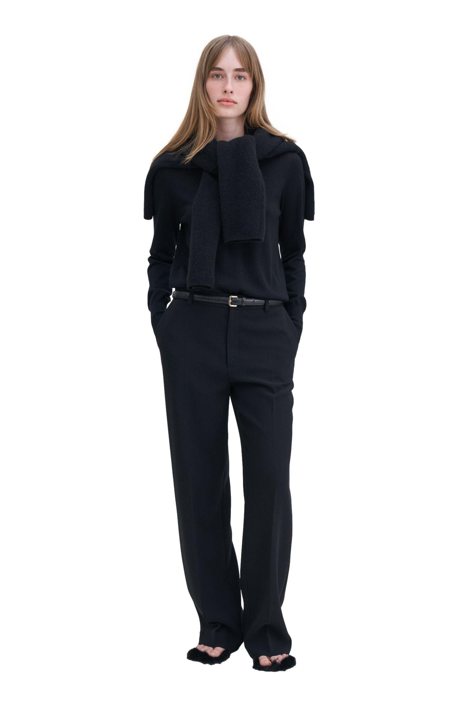 Filippa K Hutton Trousers Bukse Sort - chrismoa.no