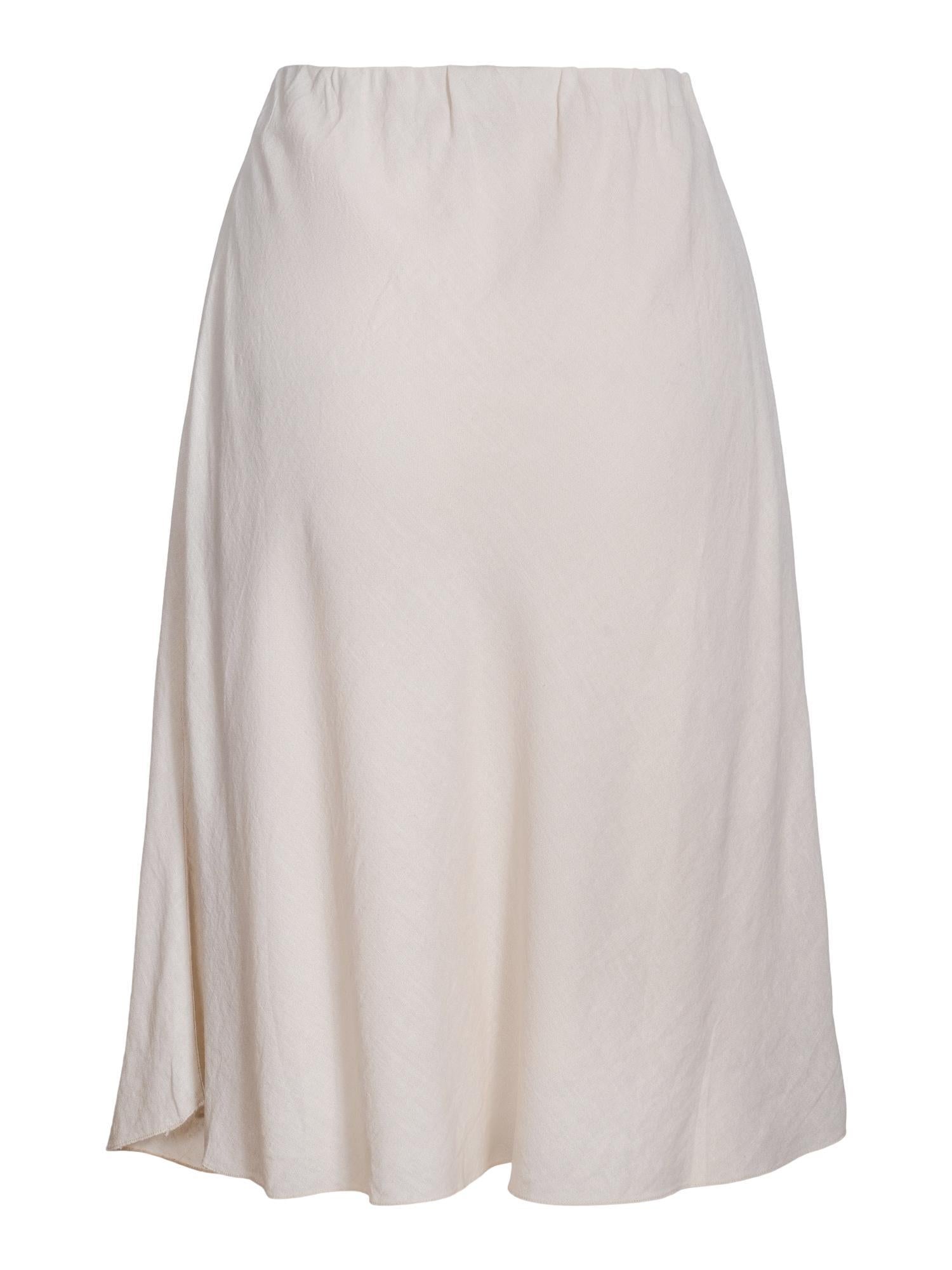 Haust Linen Skirt Skjørt Lys-Beige