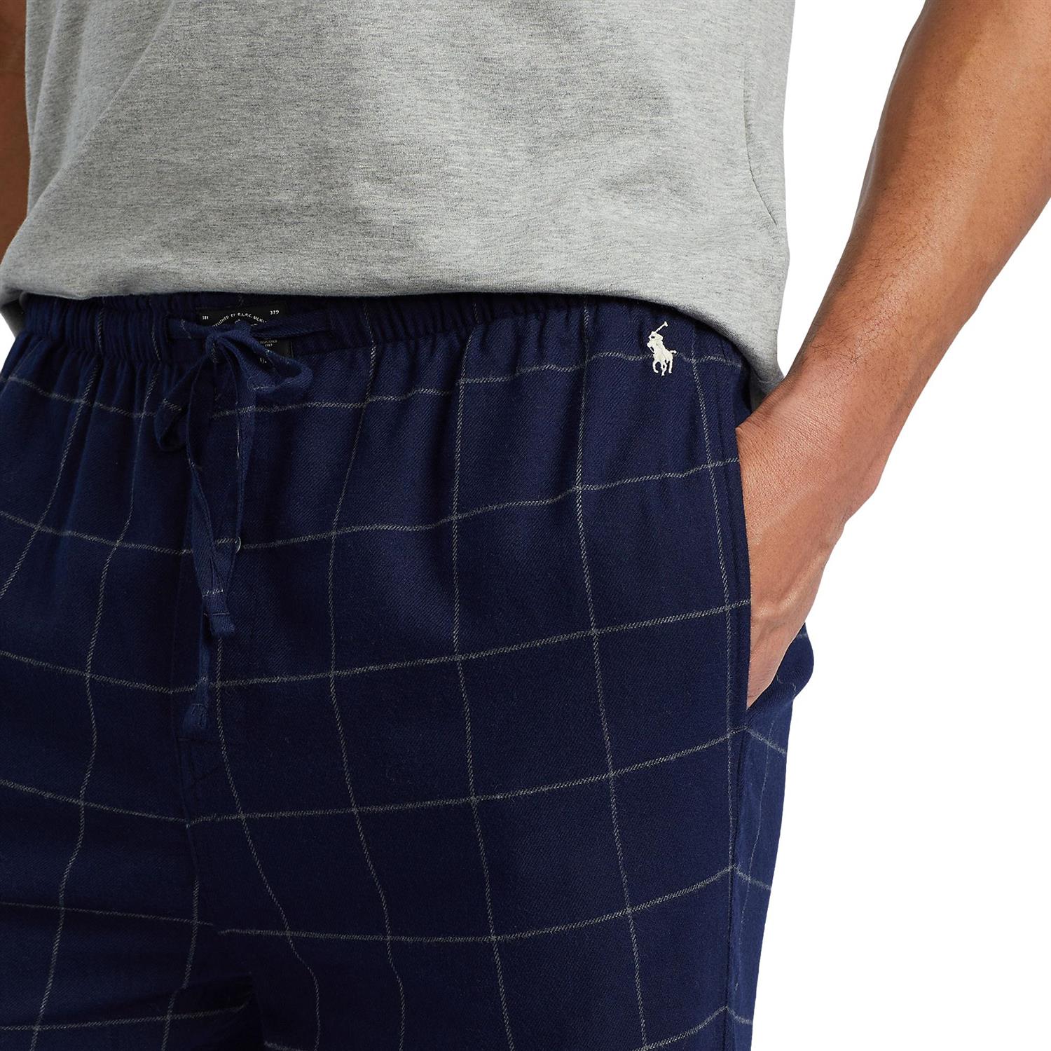 Polo Ralph Lauren Cotton flannel pajama pant Pysj Mørkeblå