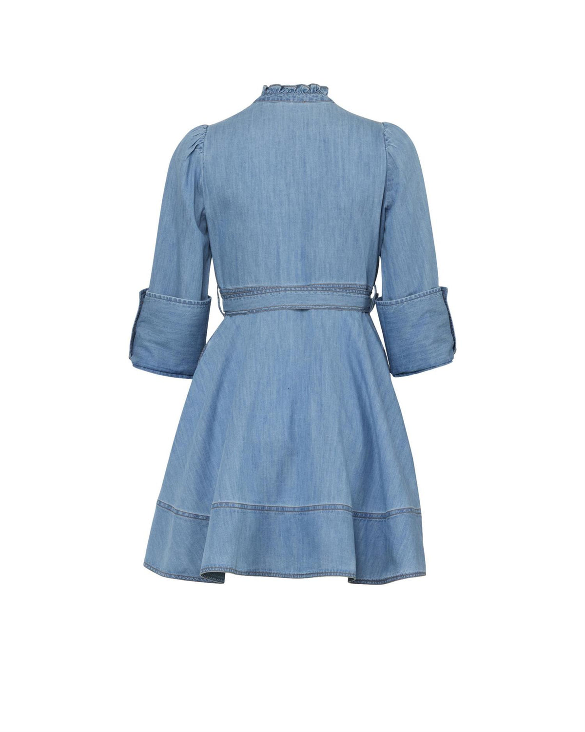 By TiMo Denim Mini Dress Kjole Lyseblå